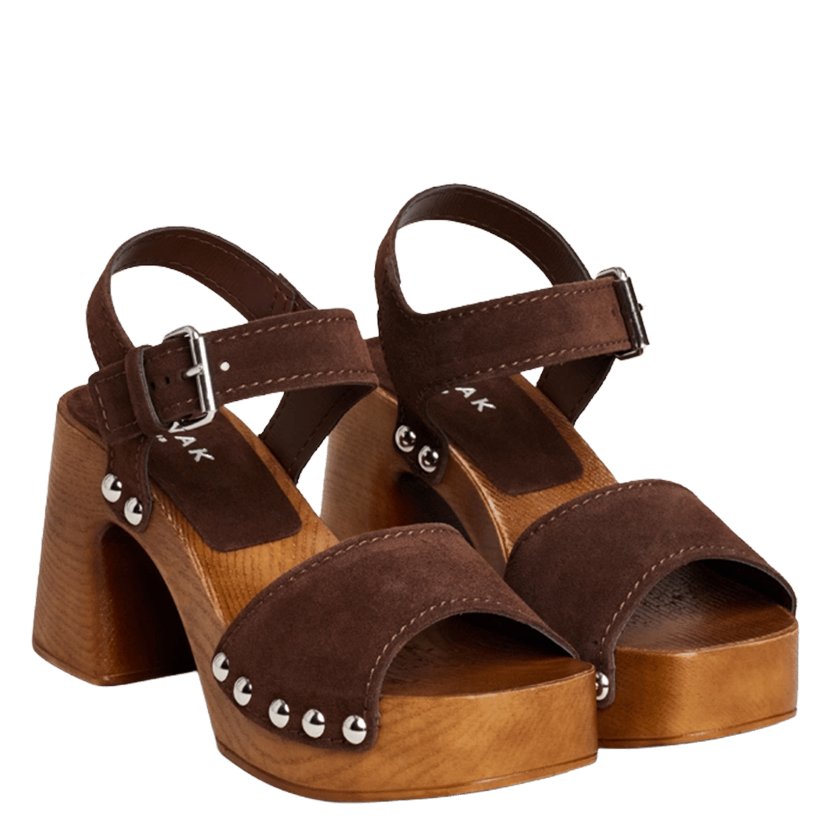Alice heeled leather sandals JONAK Brown