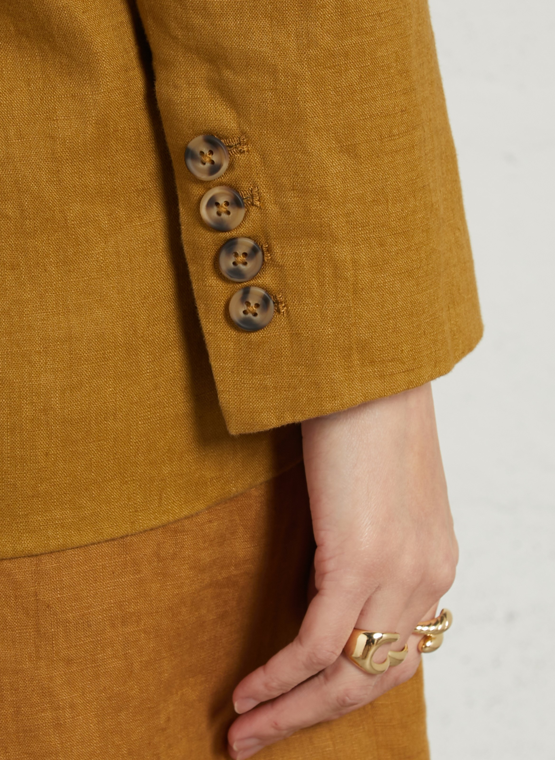 Linen suit jacket JC SOPHIE Brown