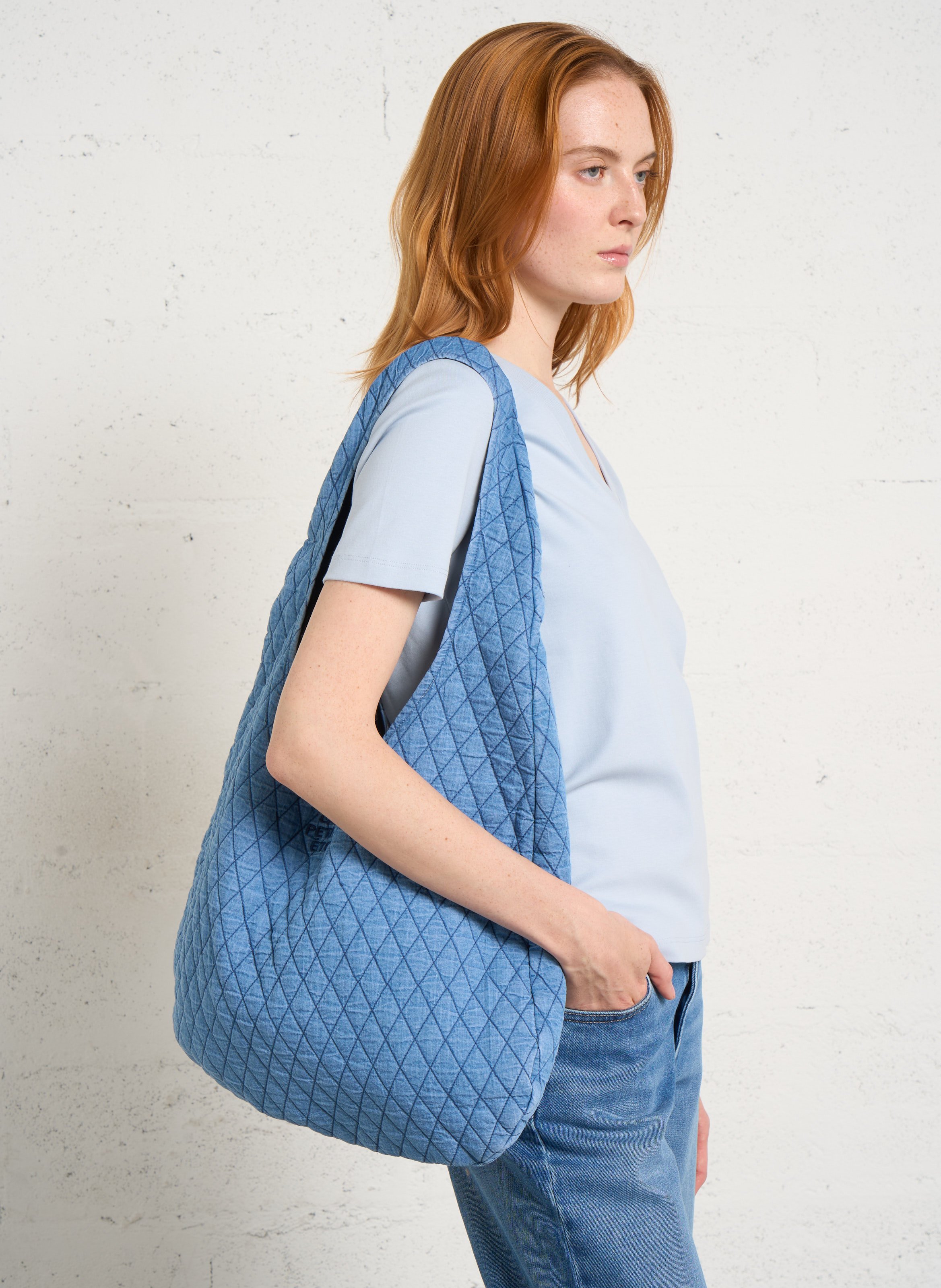 Sac shoppping en coton LA PETITE ETOILE Jean Stone