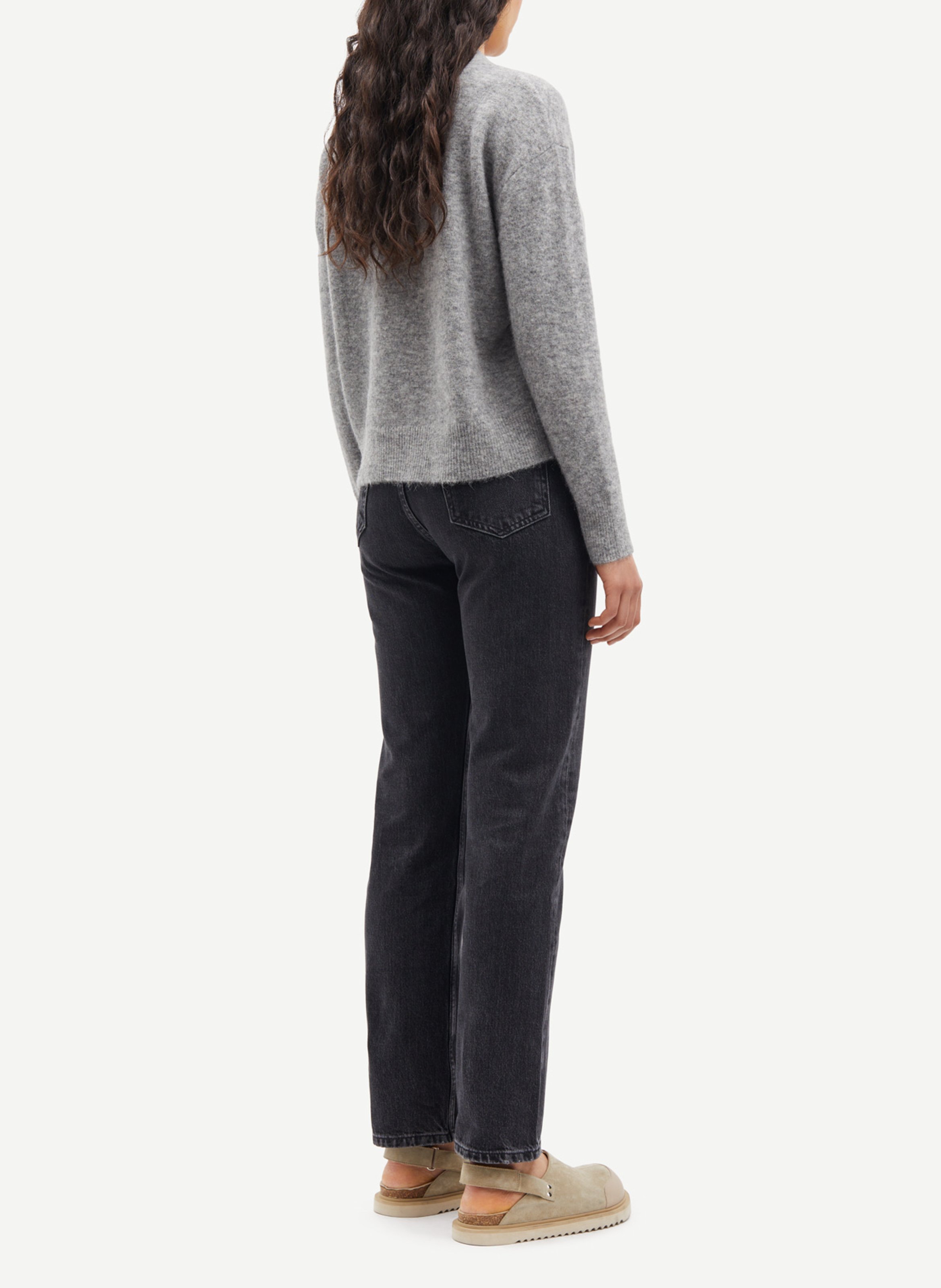 Alpaca wool sweater SAMSOE SAMSOE Grey