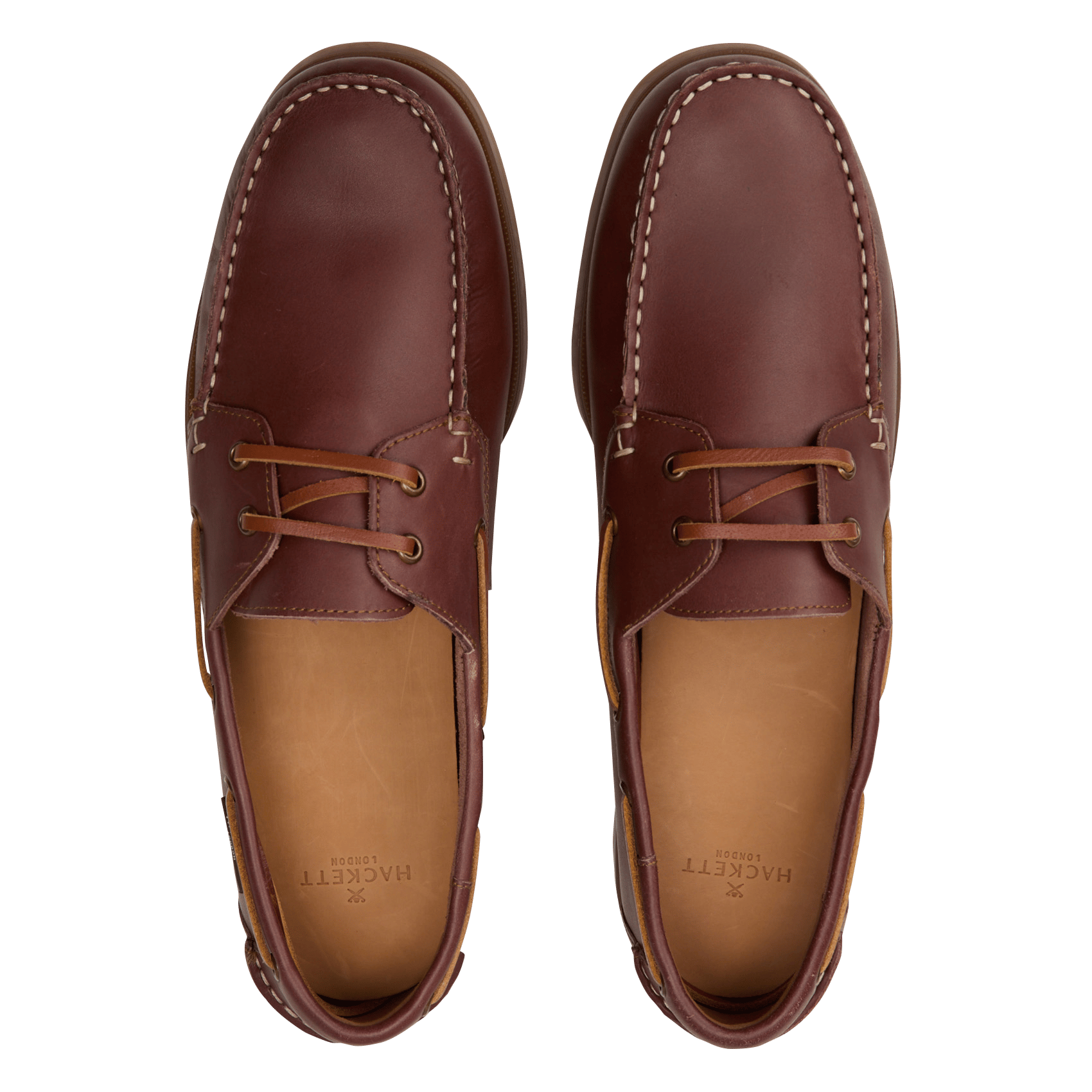 Zapatos náuticos de piel HACKETT Marron