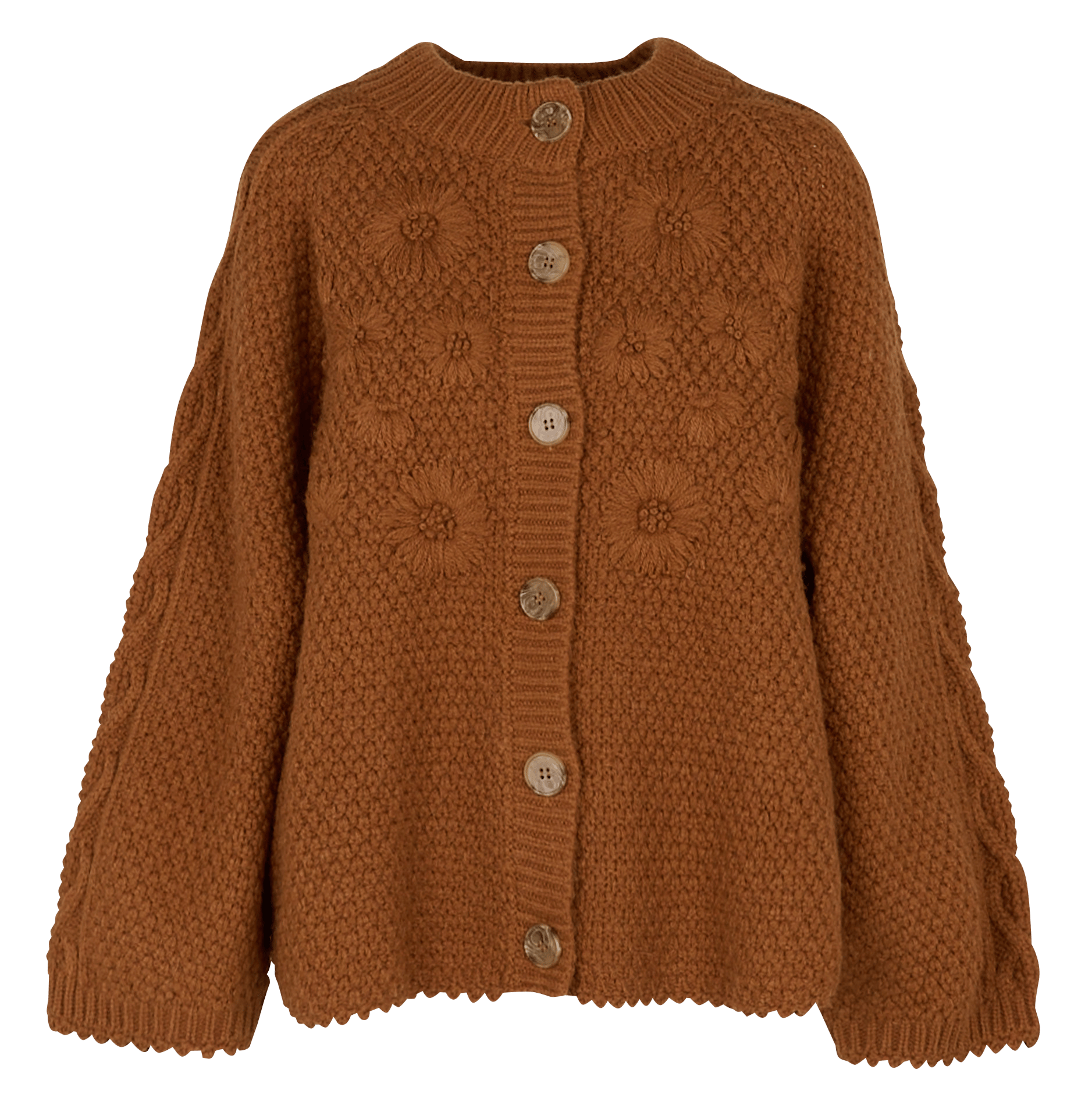 Round-neck cardigan LOUISE MISHA Brown