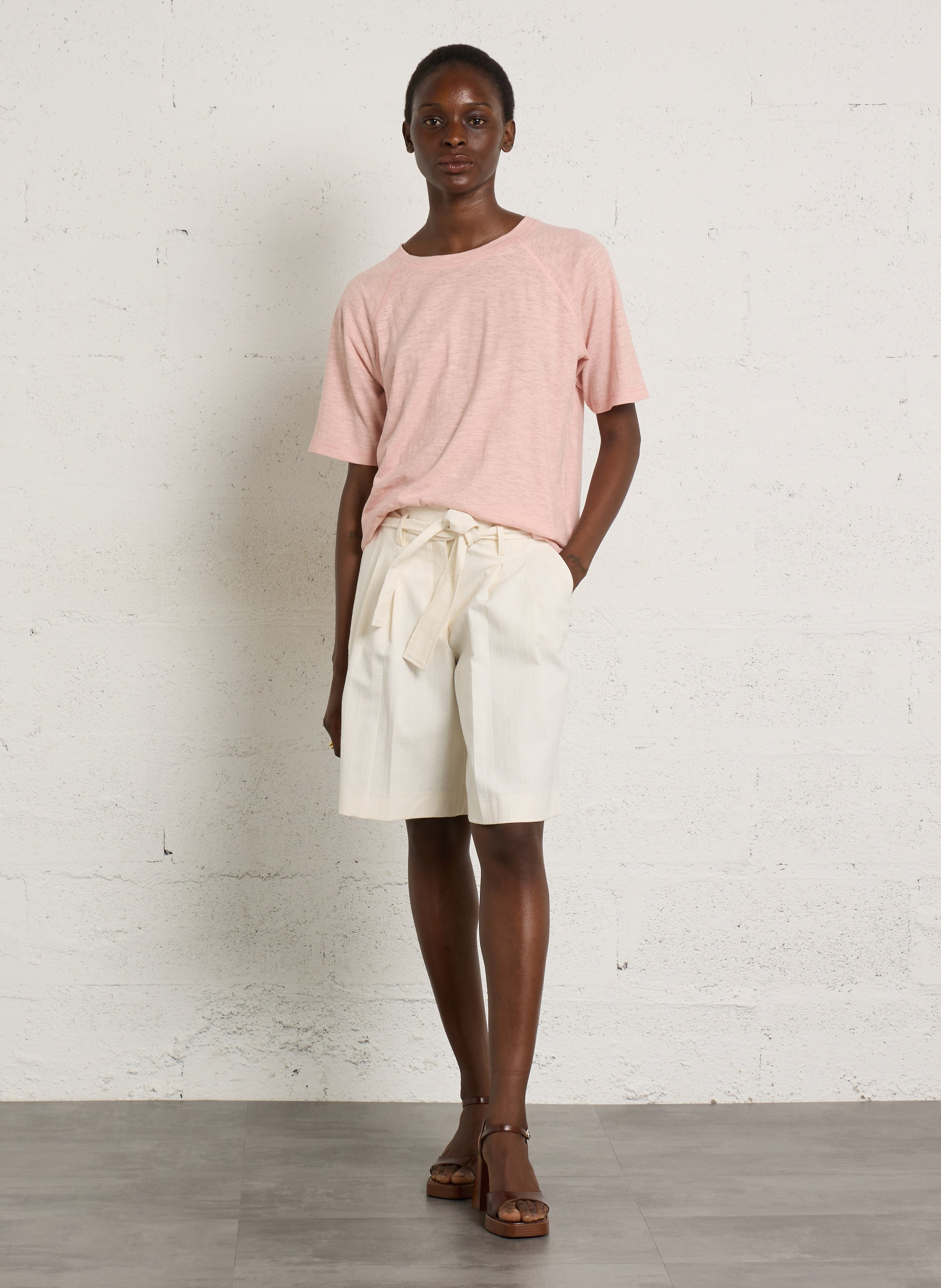 Cotton T-shirt MAISON 123 Pink