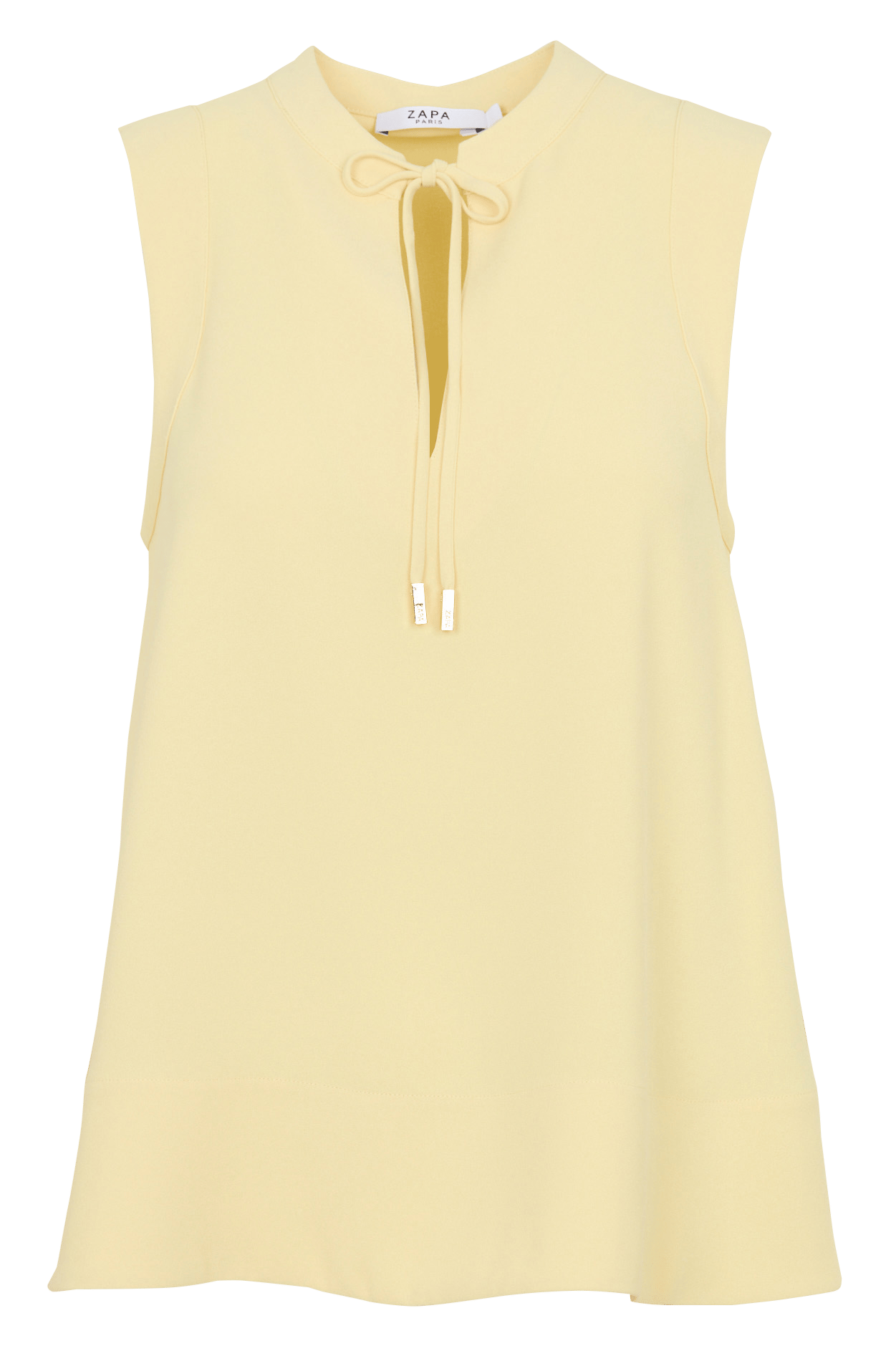 Top oversize con cuello redondo ZAPA Amarillo