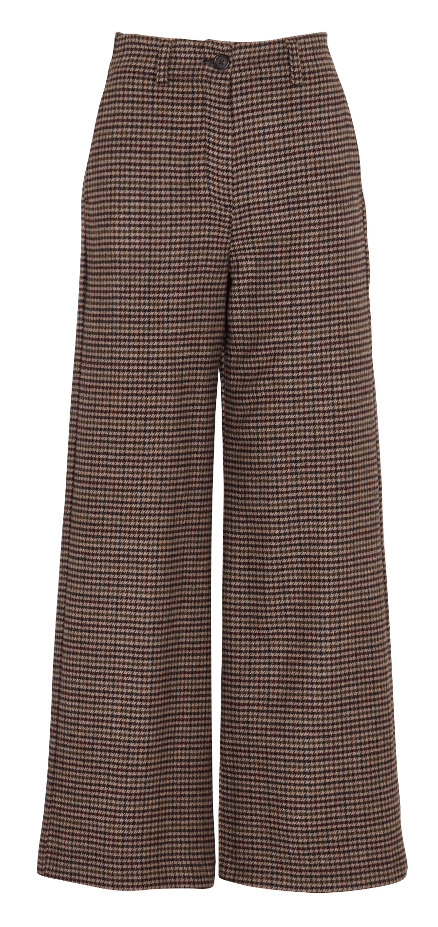 Wide-leg wool-blend pants DES PETITS HAUTS Multicolored