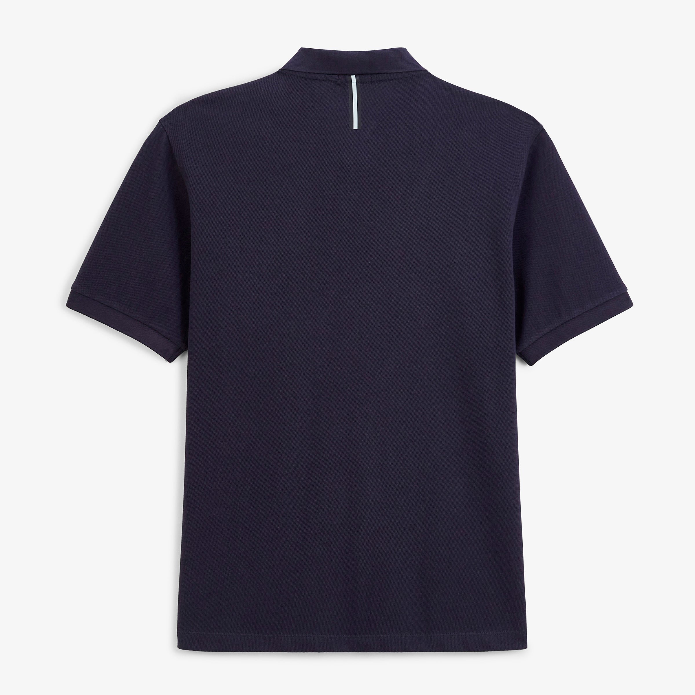Short-sleeved cotton piqué polo SERGE BLANCO Blue