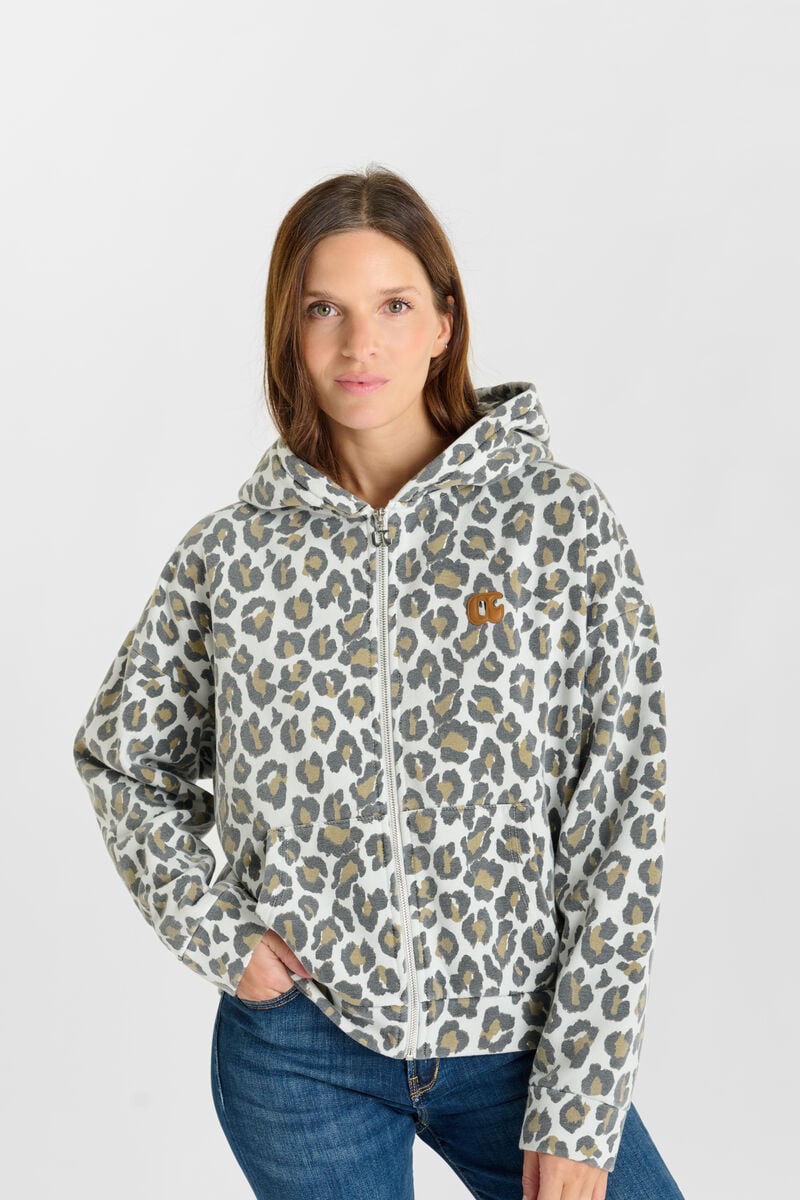 Hooded sweatshirt LE TEMPS DES CERISES Brown