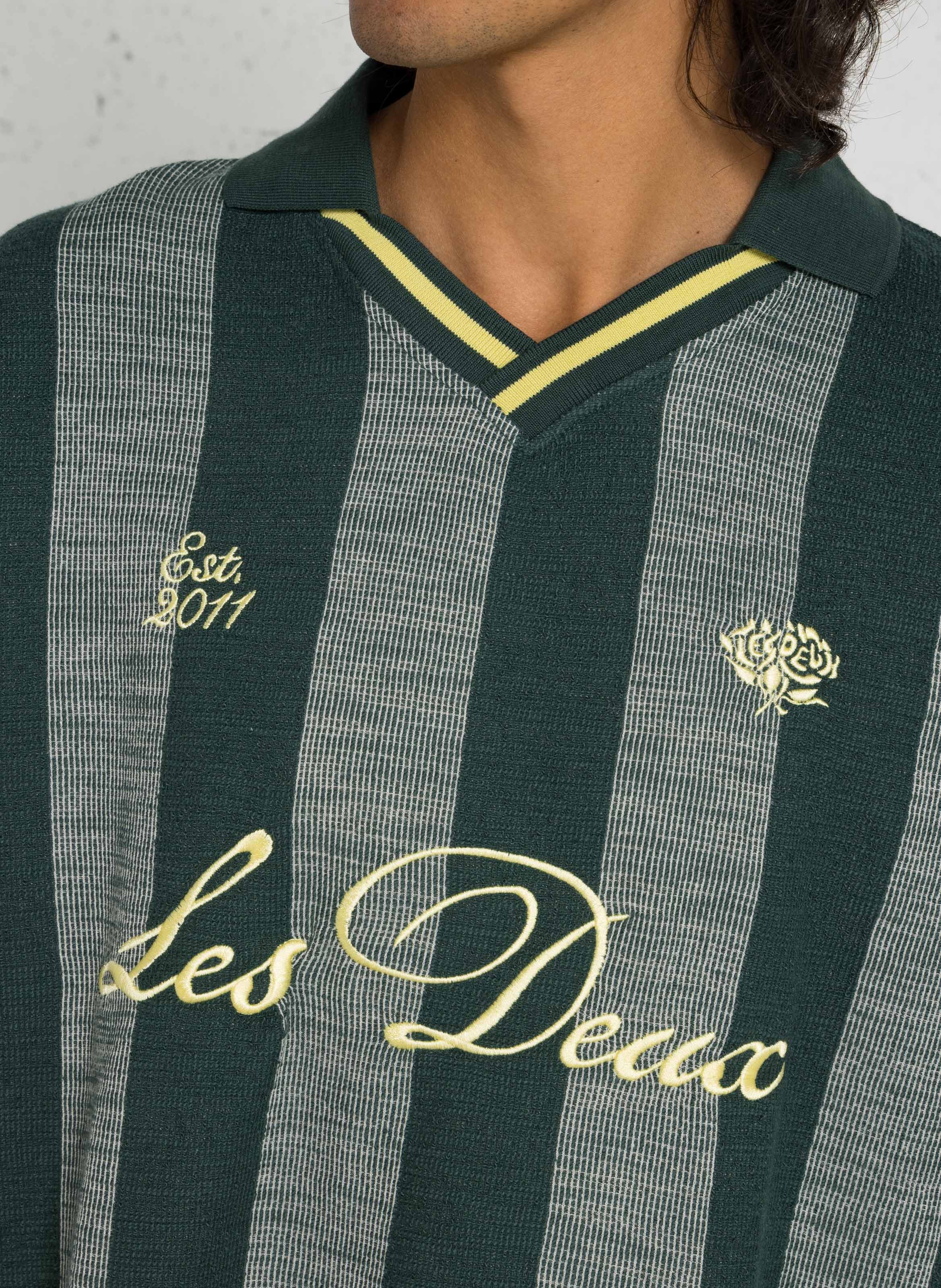T-shirt oversize à rayures LES DEUX Vert
