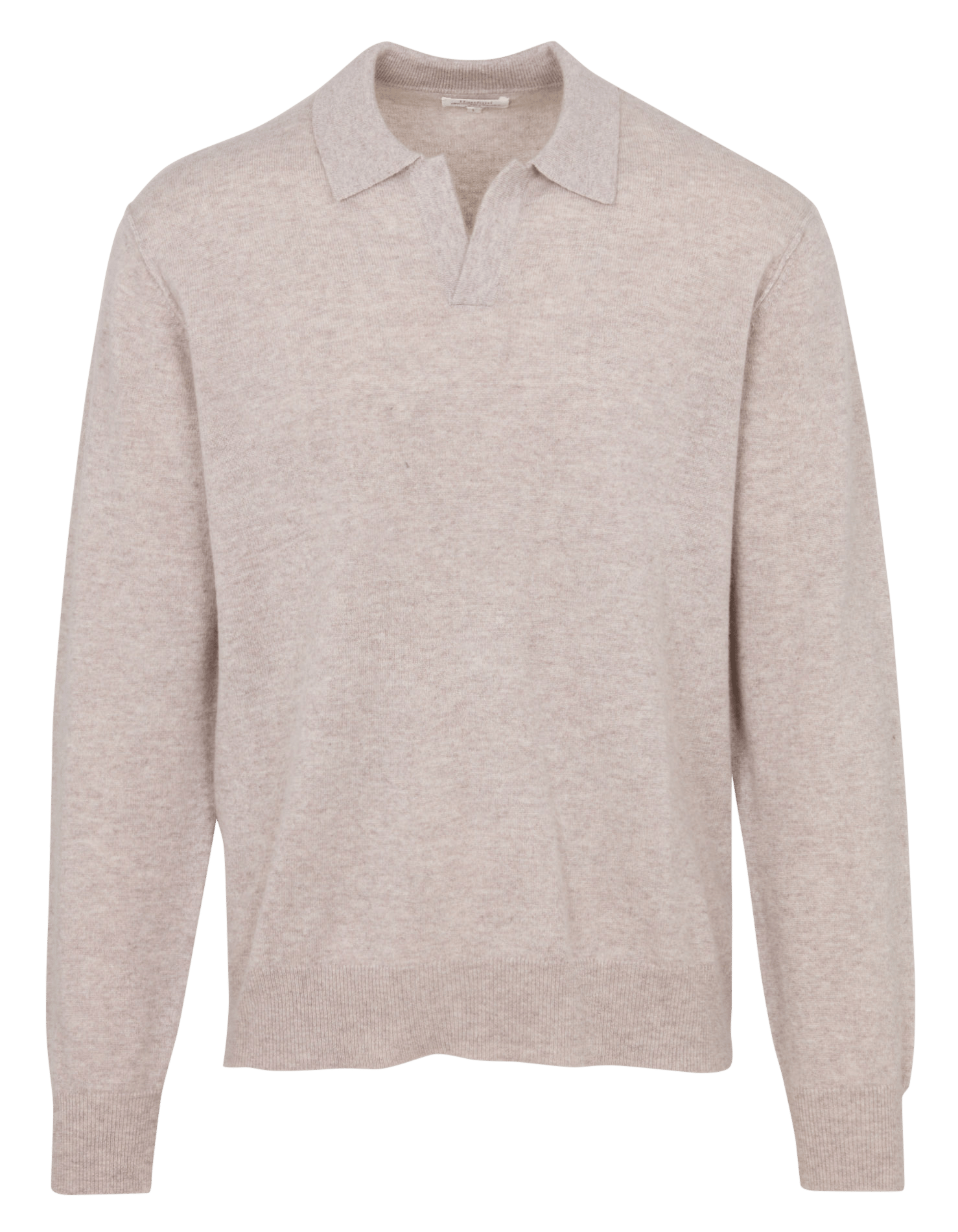 Wollmix-Pullover mit Polokragen HARTFORD Beige