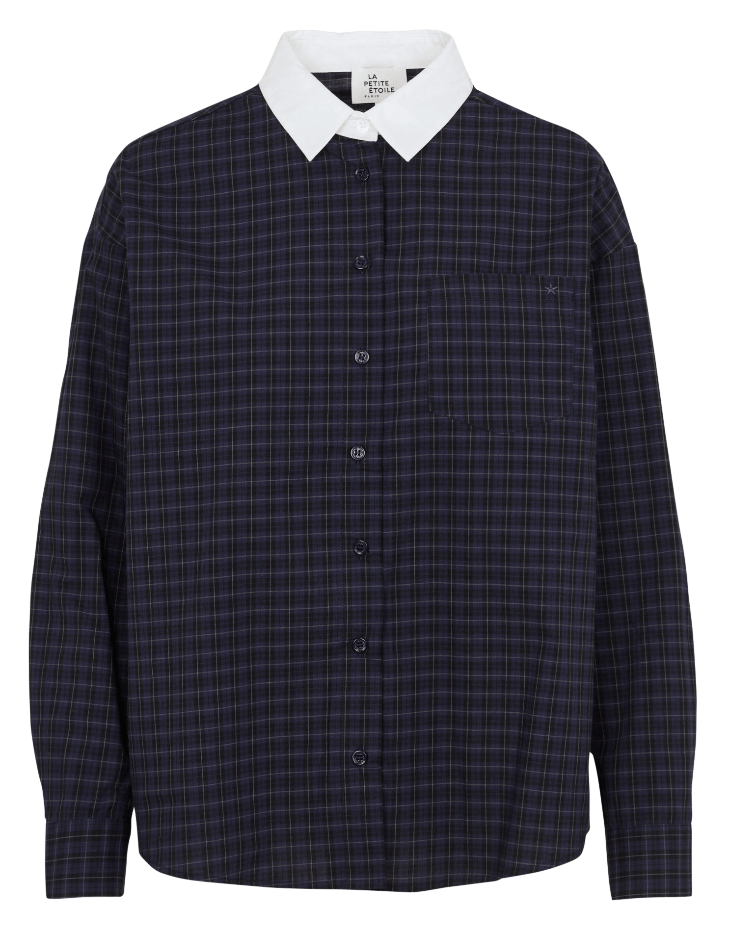 Chemise droite à carreaux en coton LA PETITE ETOILE Multicolore