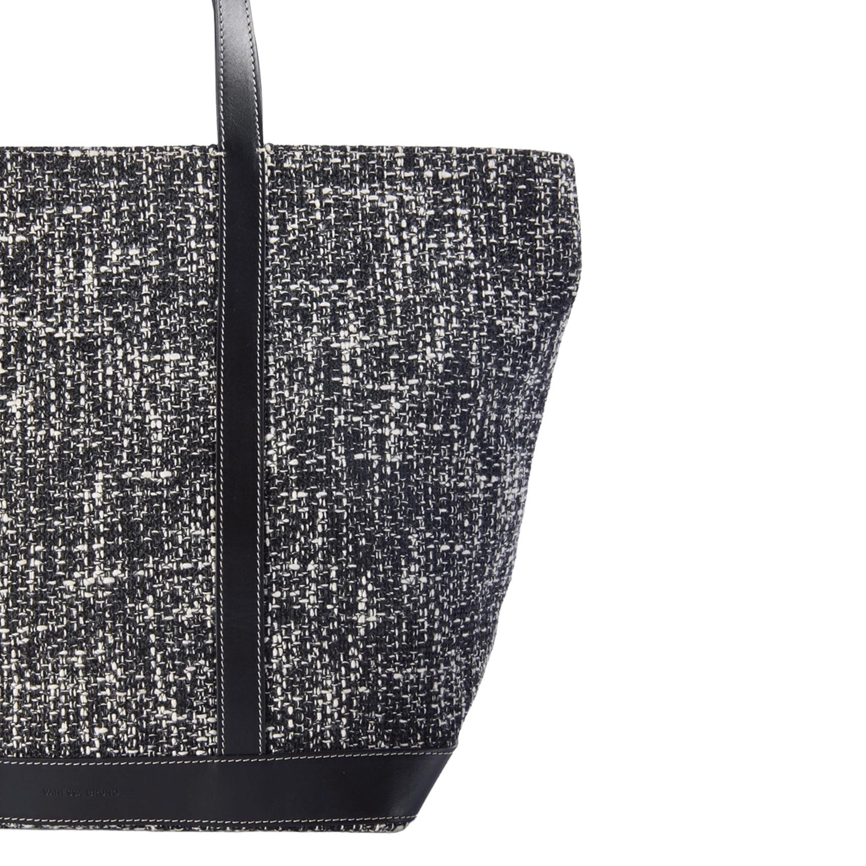 Cabas effet tweed VANESSA BRUNO Blanc