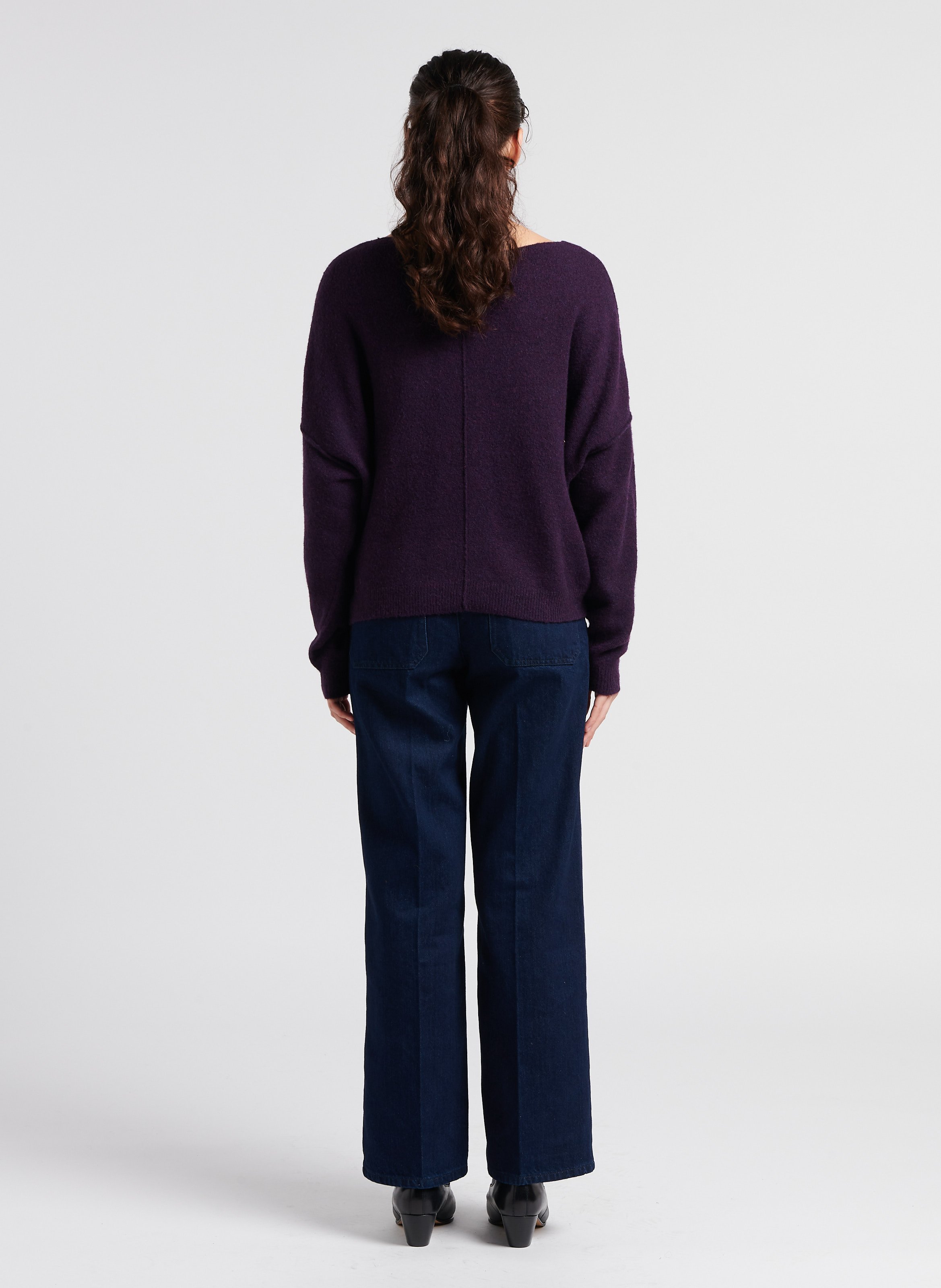 Straight Cut High Waist Jeans aus Baumwolle LAB DIP Blau