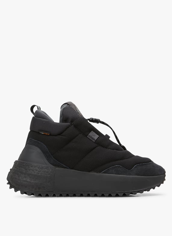 Baskets montantes en cuir Noir