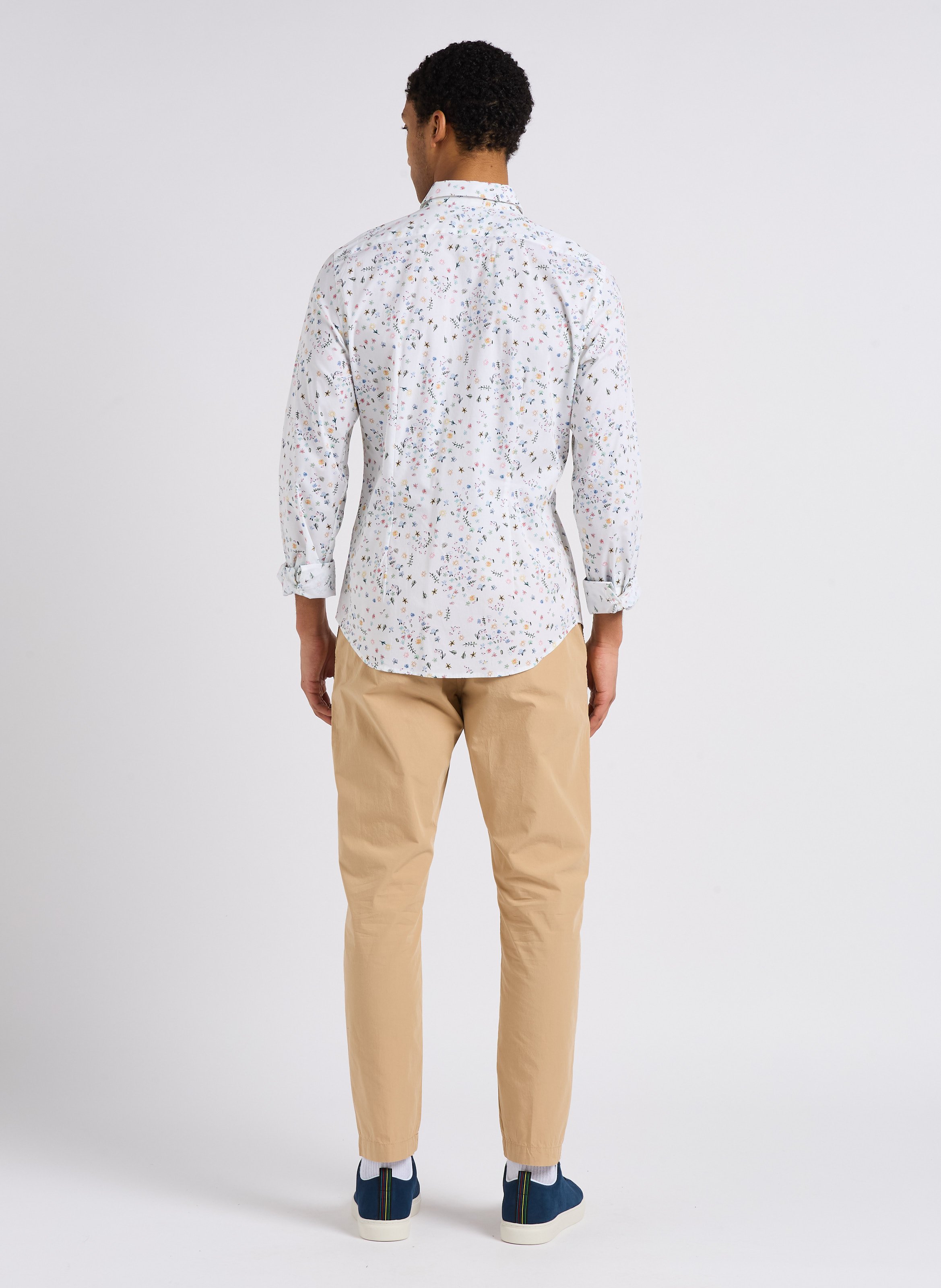 Straight-leg organic cotton pants PAUL SMITH Brown