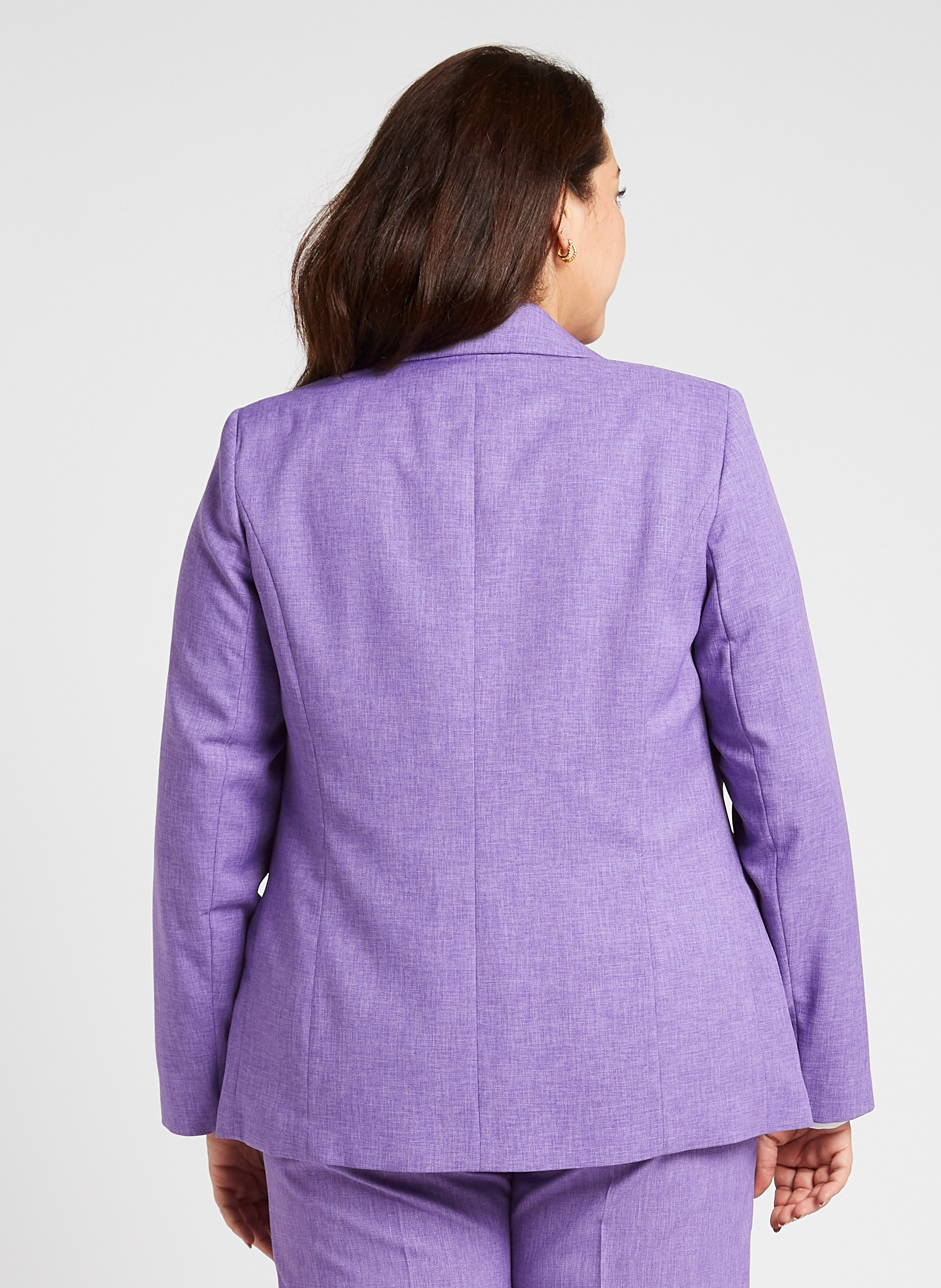 Straight tailored jacket PERSONA by Marina Rinaldi Purple