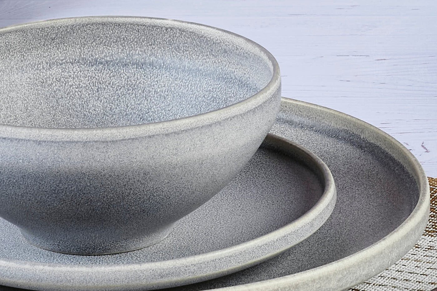 Stone bowl ø17.5cm - 6 pieces - moon gray BJORN Grey