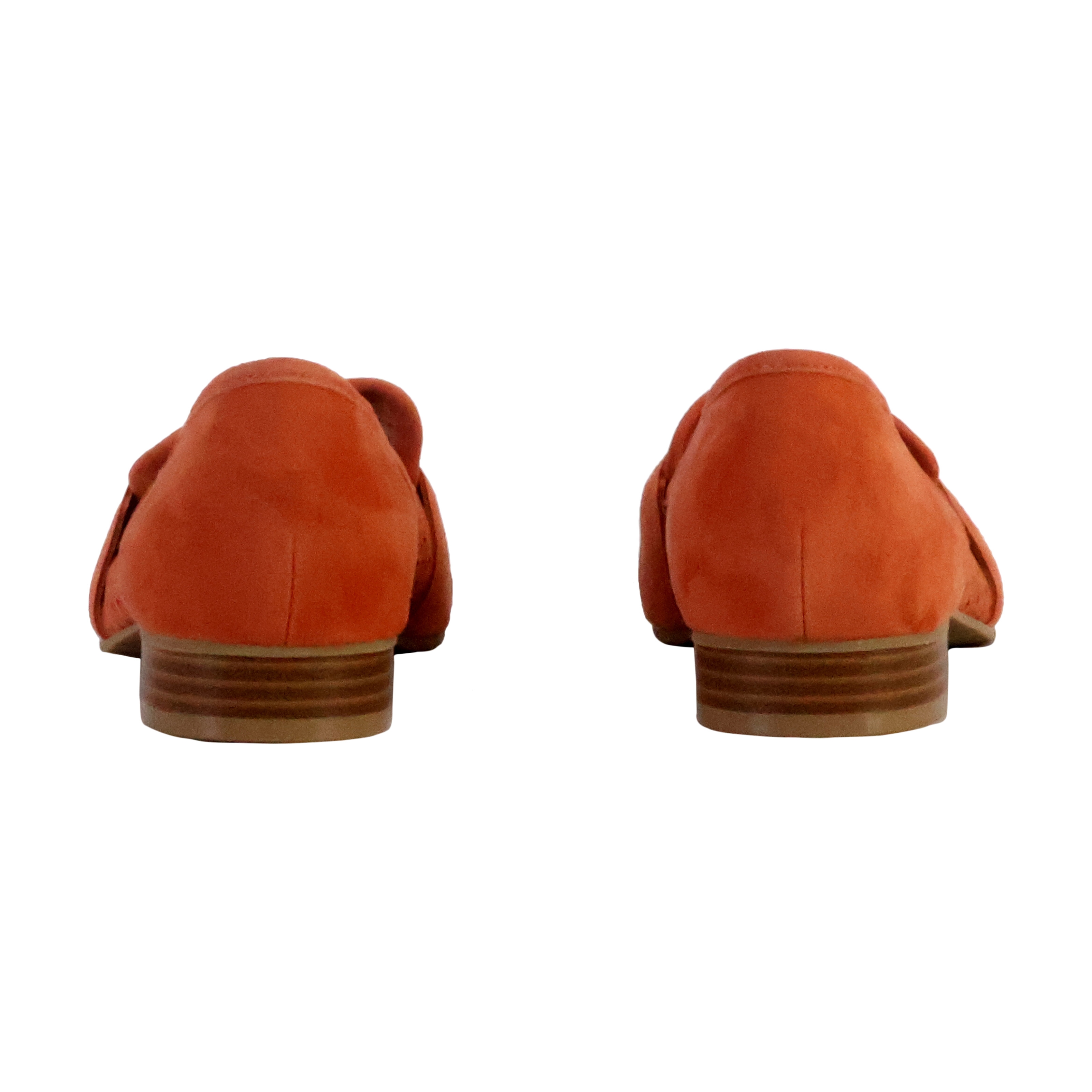 Joude leather moccasins EMILIE KARSTON Orange