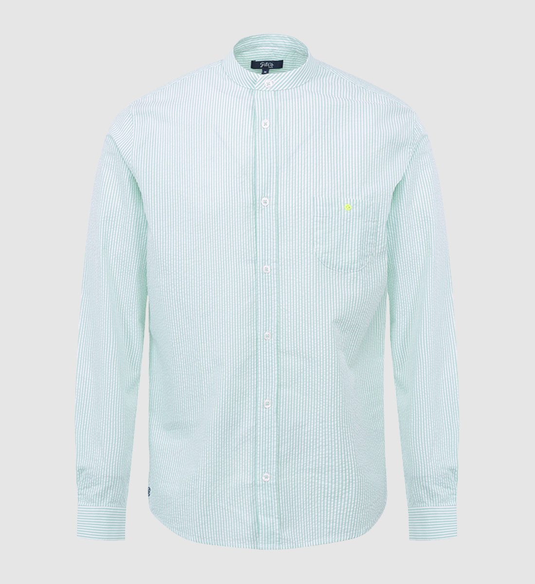 Cotton seersucker shirt GILI'S Green