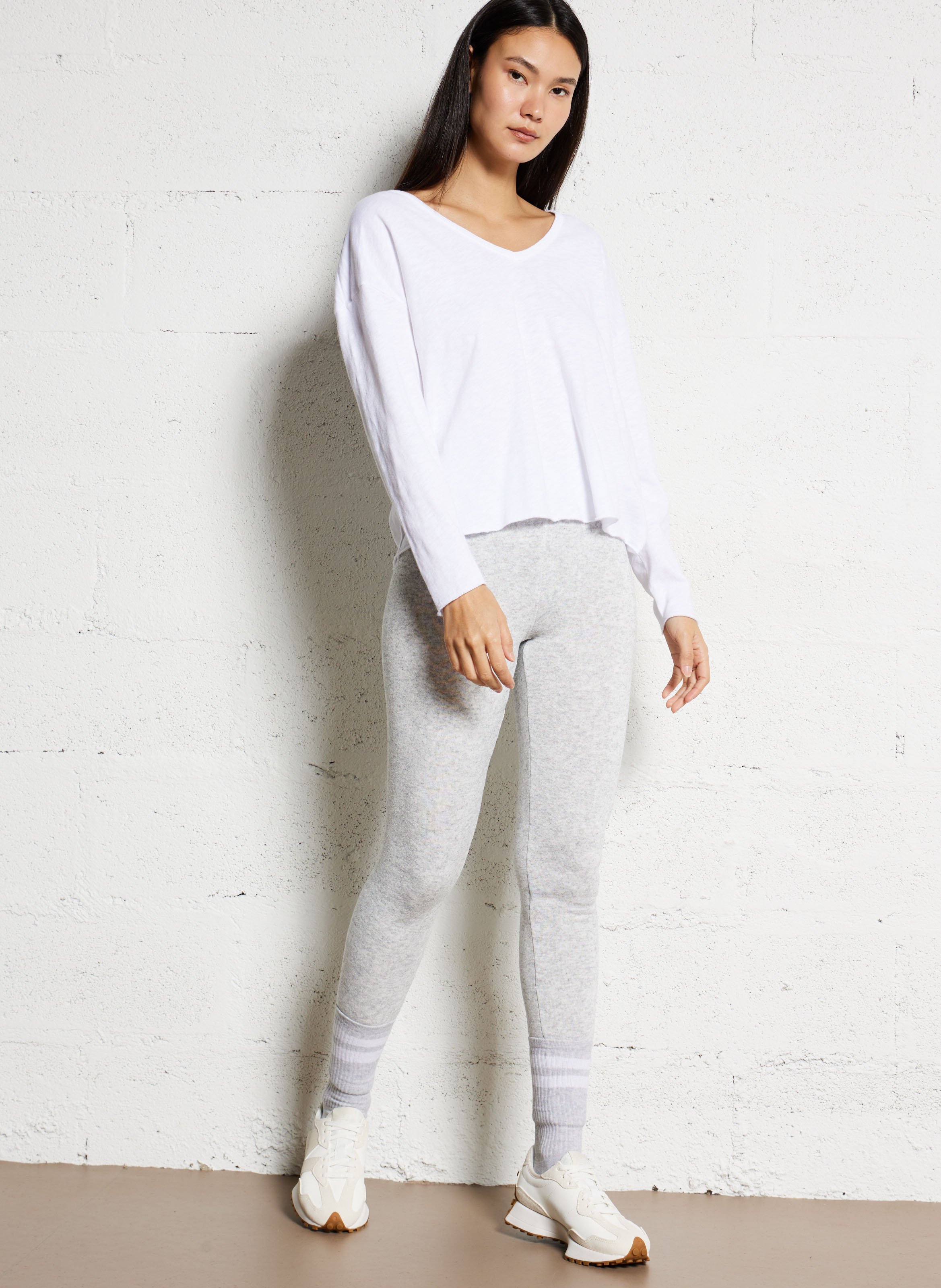 Jockoville long-sleeved cotton T-shirt AMERICAN VINTAGE White