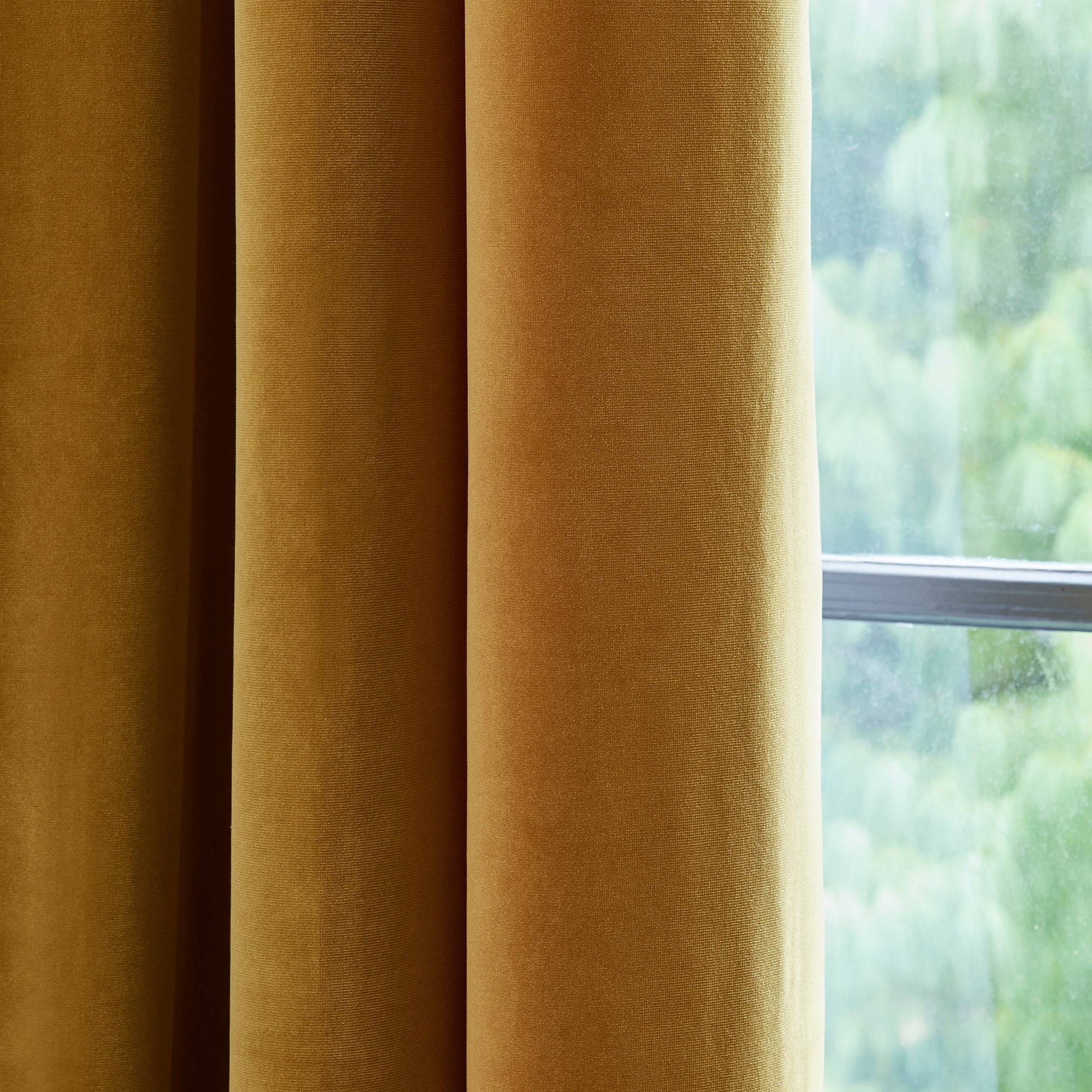 MATIA - Curtain with golden eyelets MADURA Yellow