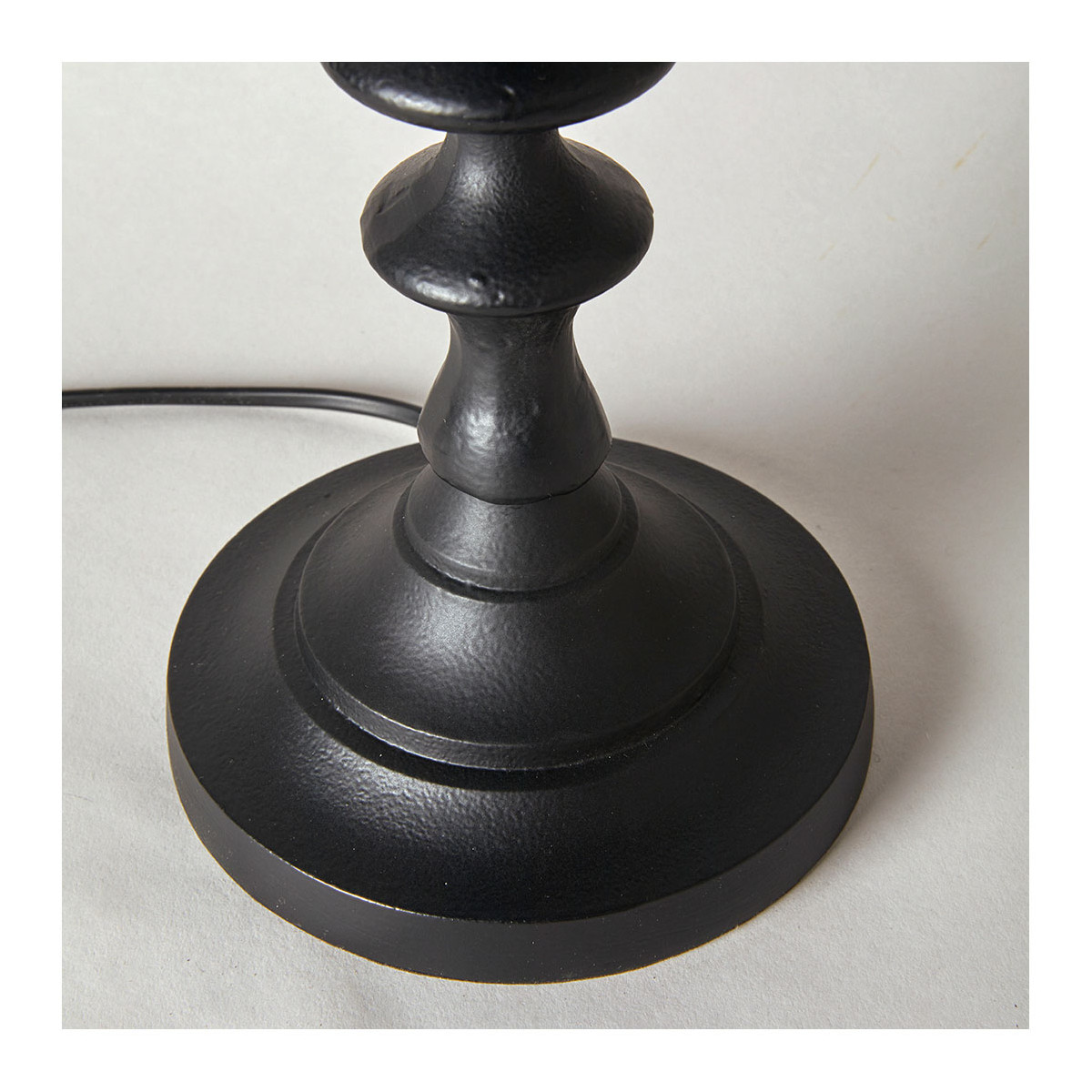 Metal lamp base BLANC D'IVOIRE Black