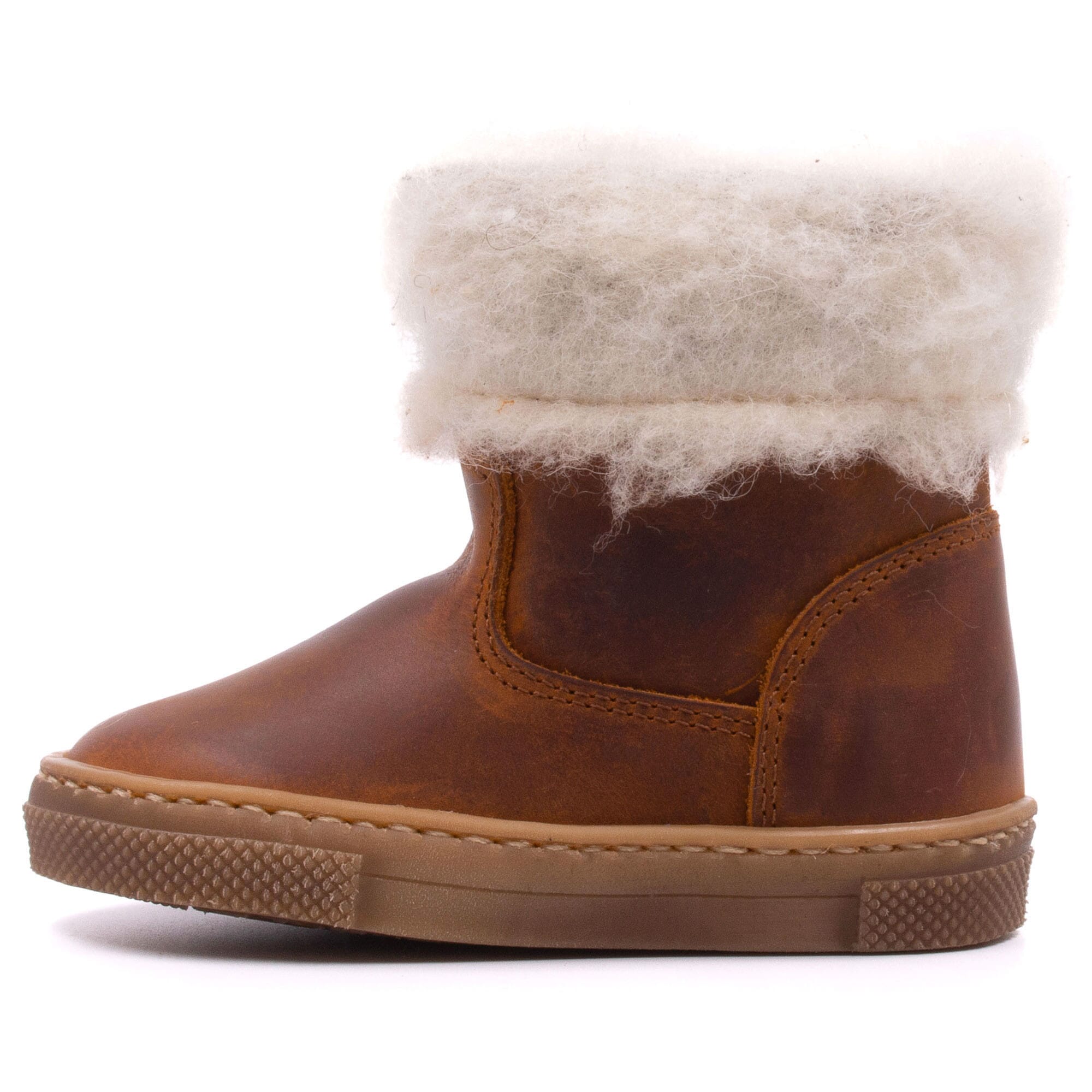 Baby fur-lined boots Boni & Sidonie Brown