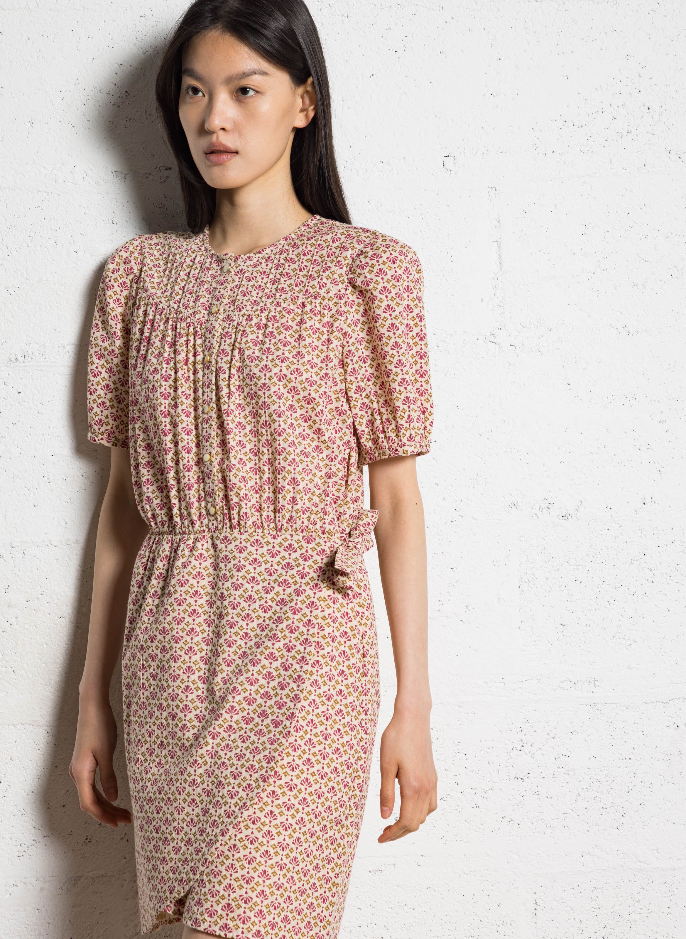 Abito aderente in cotone I CODE Rosa