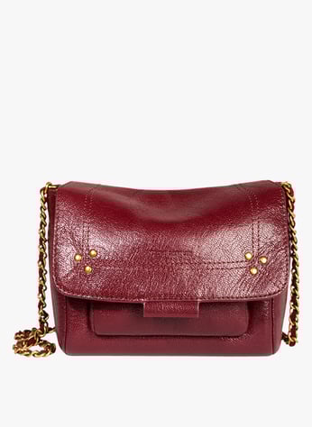 Leather messenger bag Bordeaux Jerome dreyfuss - Women Leather messenger bag Bordeaux Jerome dreyfuss - Women
