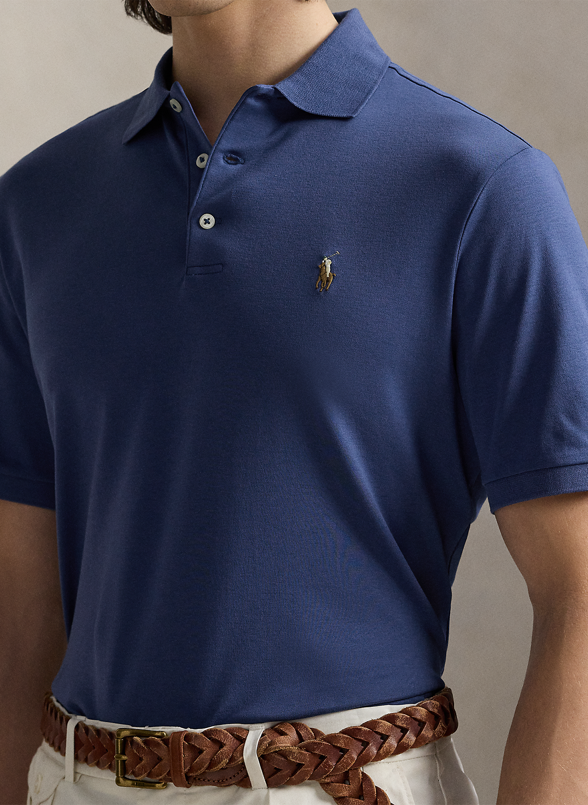 Polo slim-fit en coton POLO RALPH LAUREN Bleu