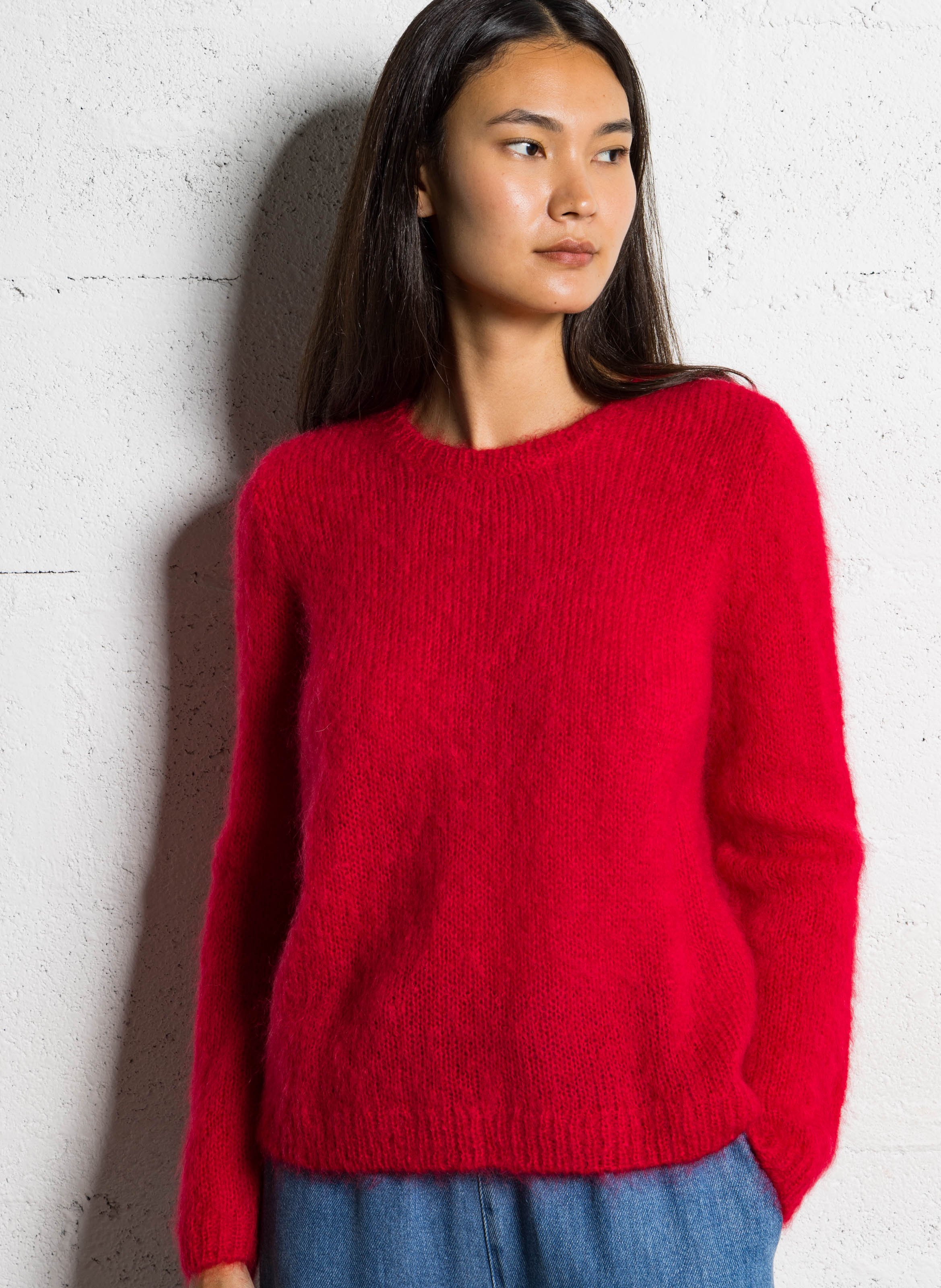 Alpaca wool sweater DES PETITS HAUTS Red