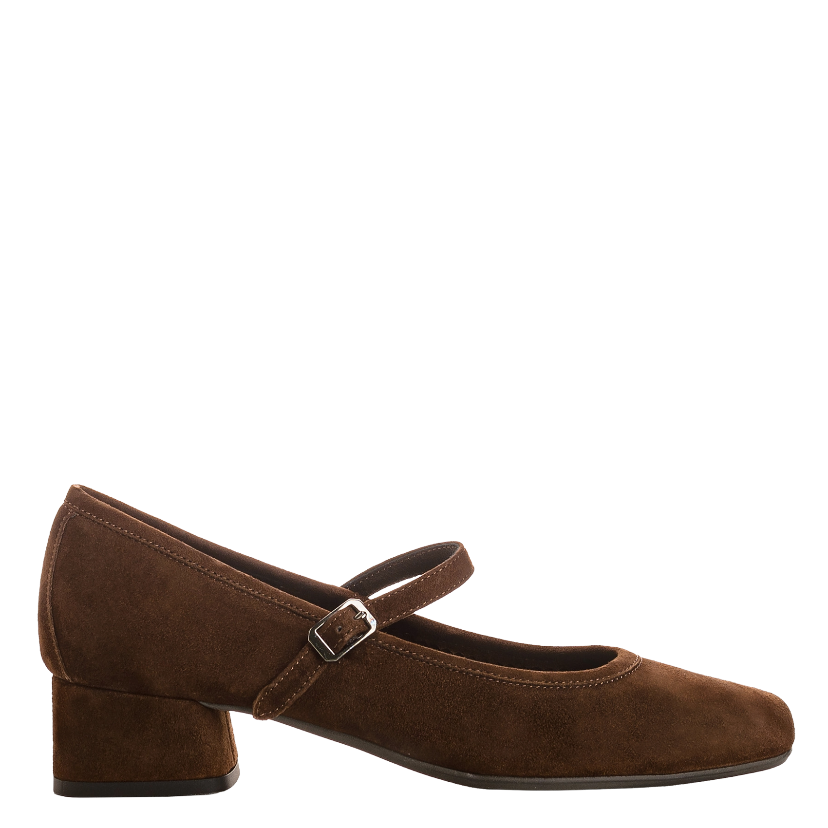 Suède Mary-Janes met hak REQINS Bruin