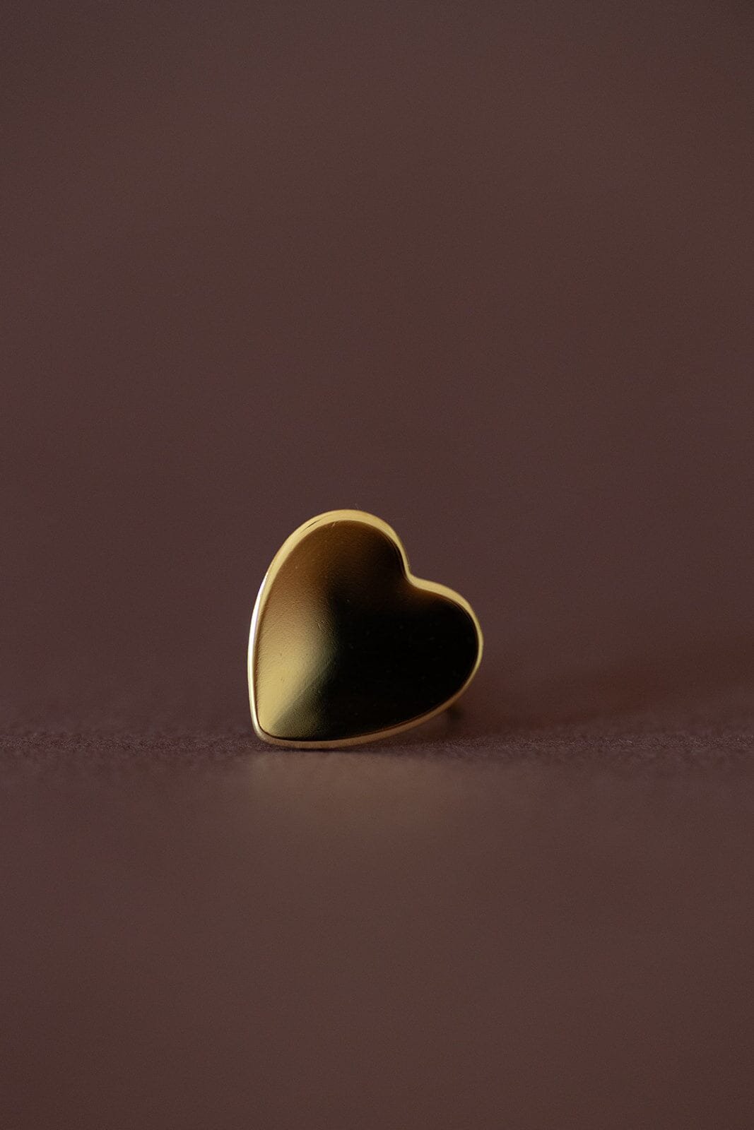 Silver-plated heart ring MONSIEUR SIMONE Golden