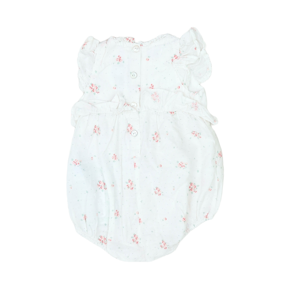 White Baby Romper - 3 months TARTINE ET CHOCOLAT - seconde-main White