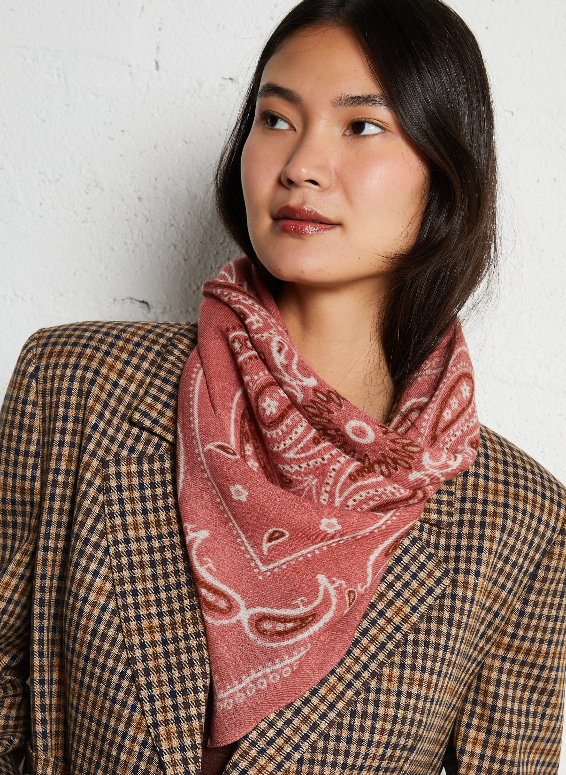 Printed floaty wool scarf HARTFORD Multicolored
