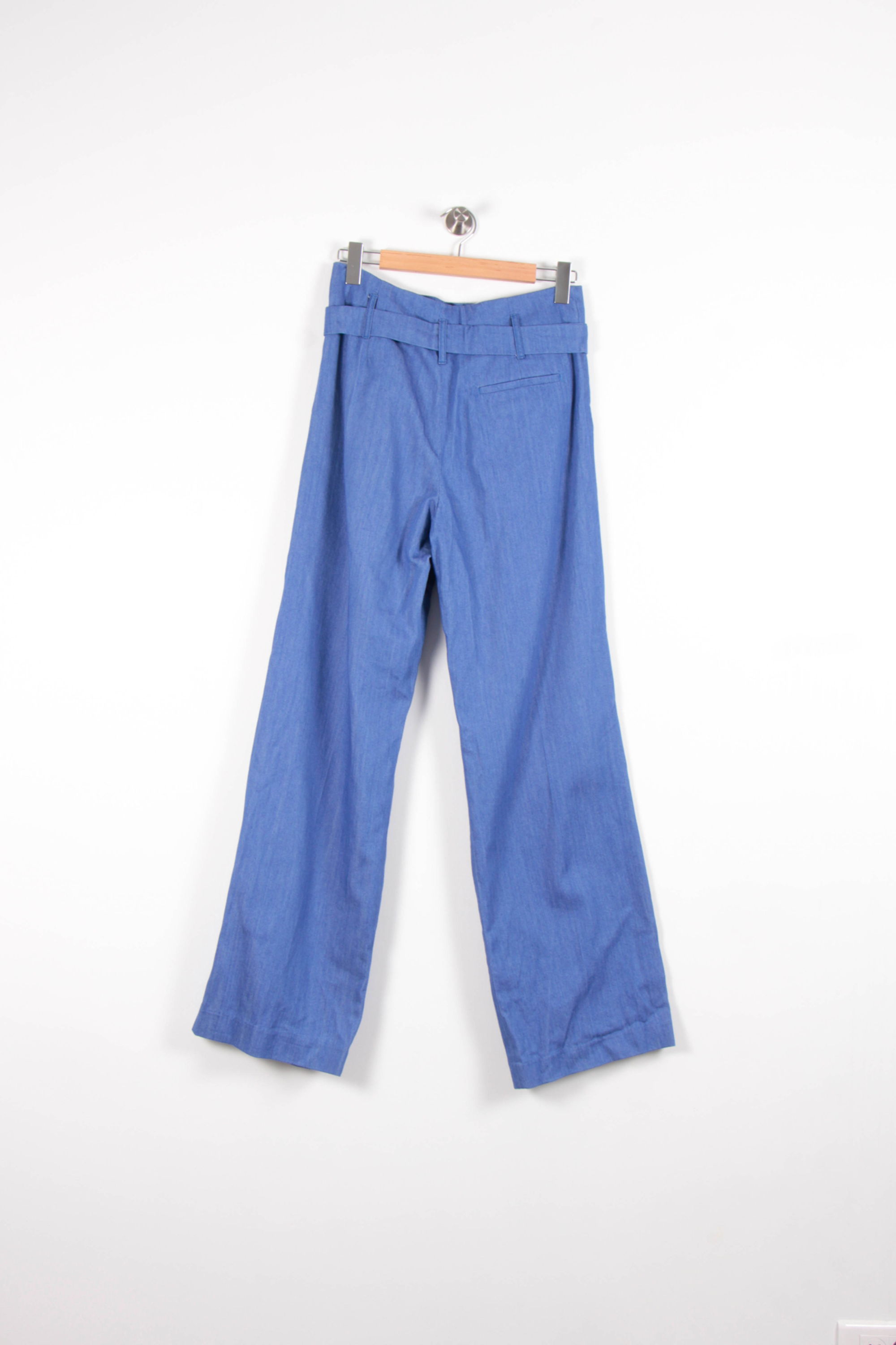 Cropped slim jeans with studs SEZANE - Seconde main Blue