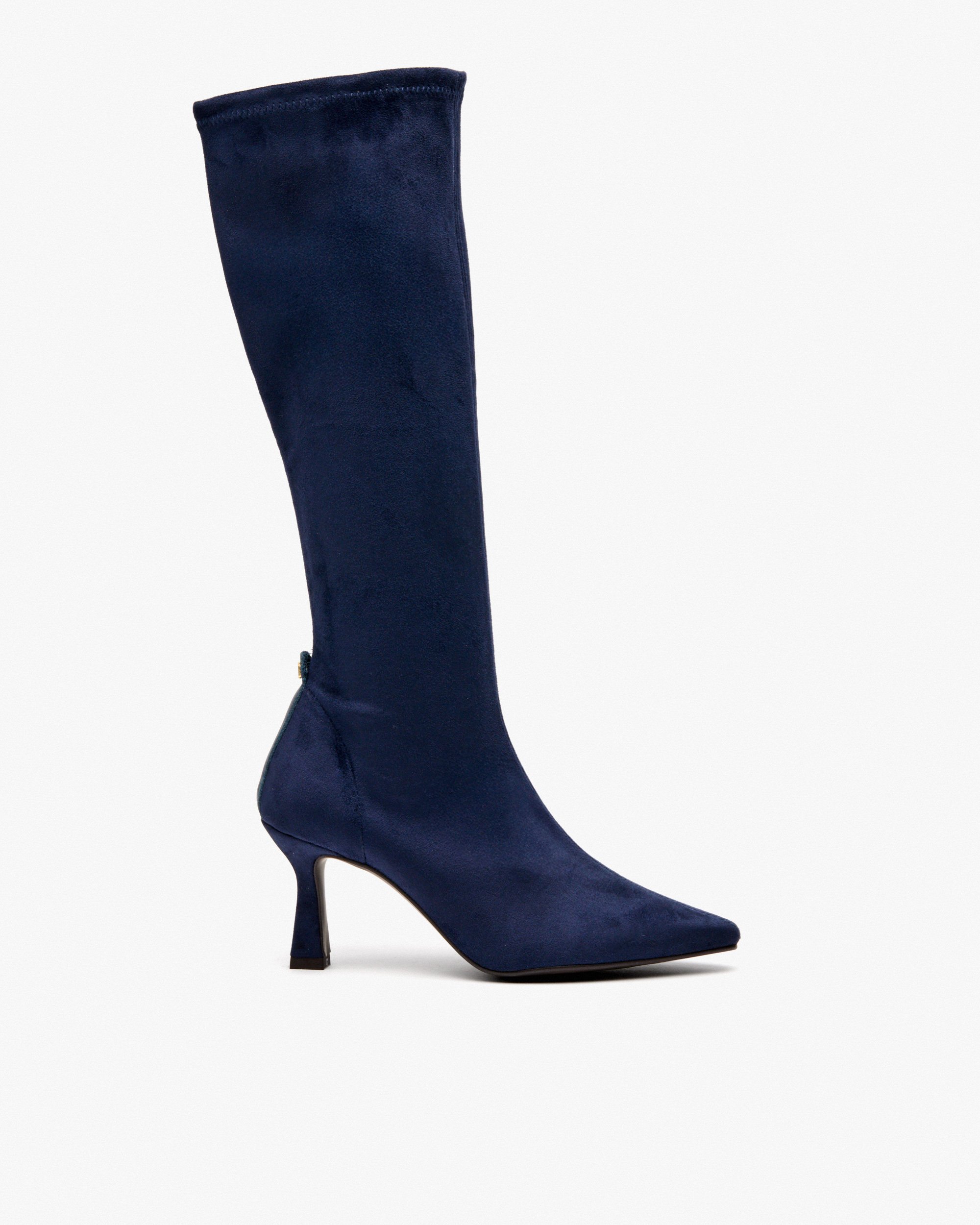 Bottes en tissu stretch effet daim bleu marine PEDRO MIRALLES Bleu
