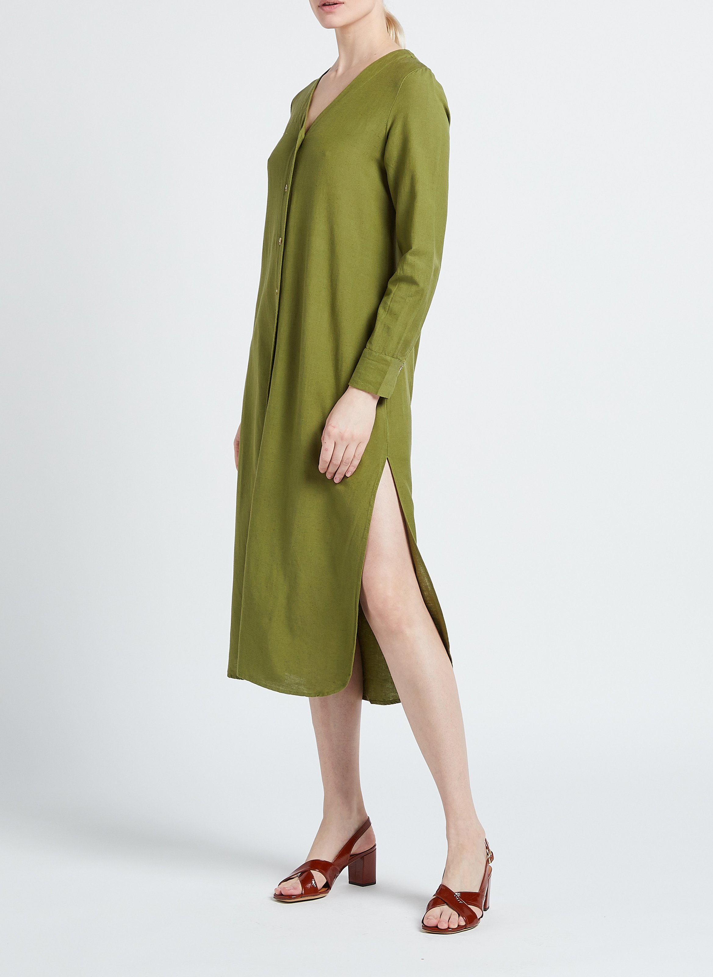 Long V-neck dress VILA