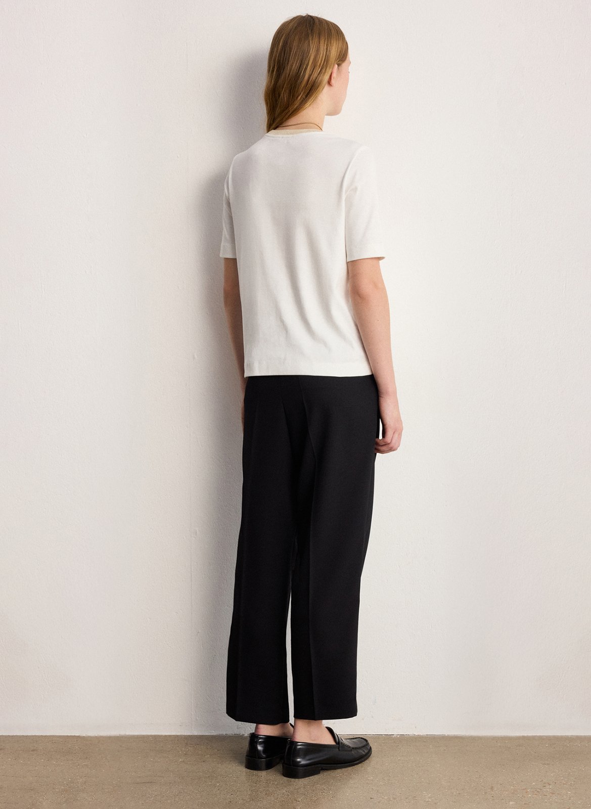 Baumwoll-Pullover mit Rundhalsausschnitt PABLO Weiss