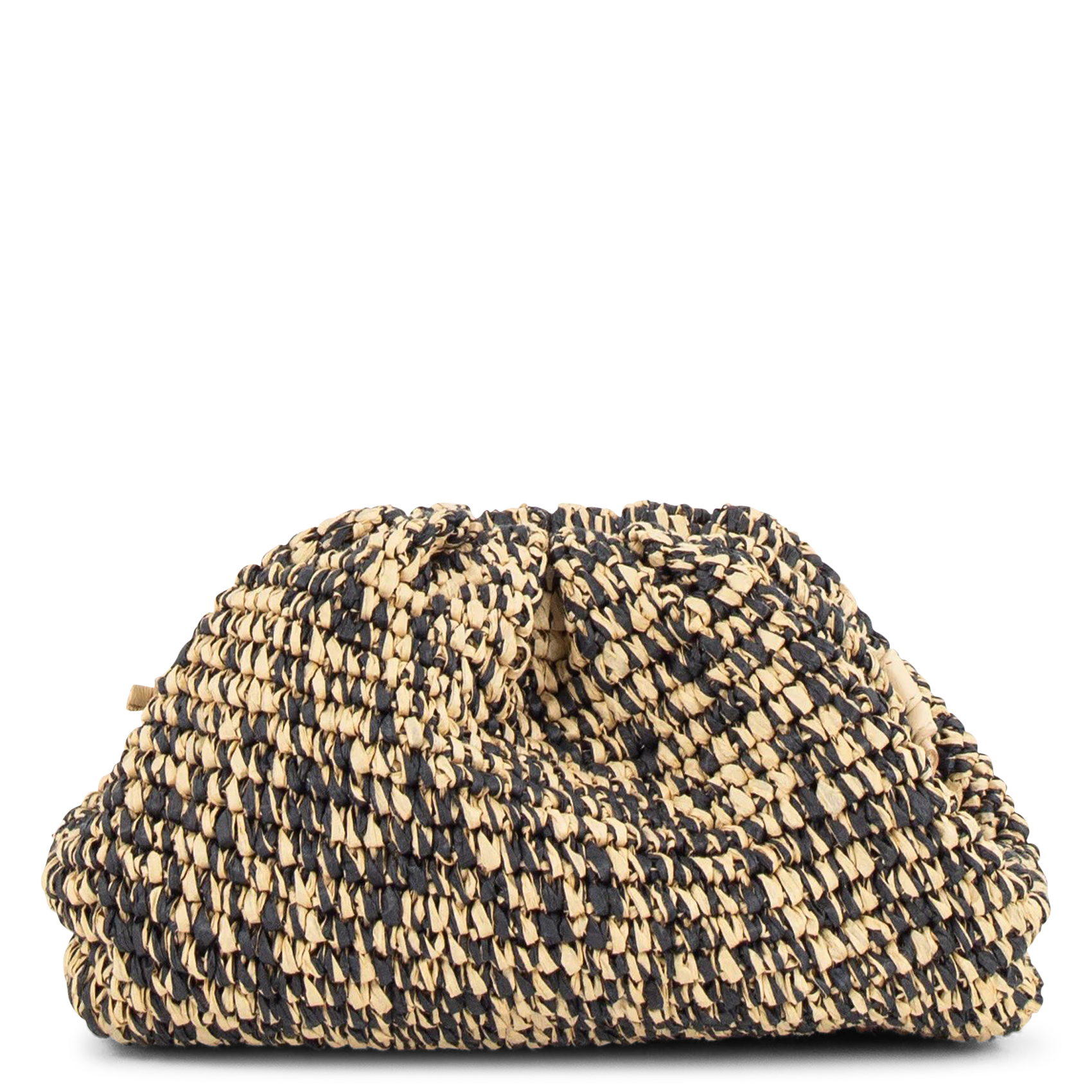 Leather clutch Beige