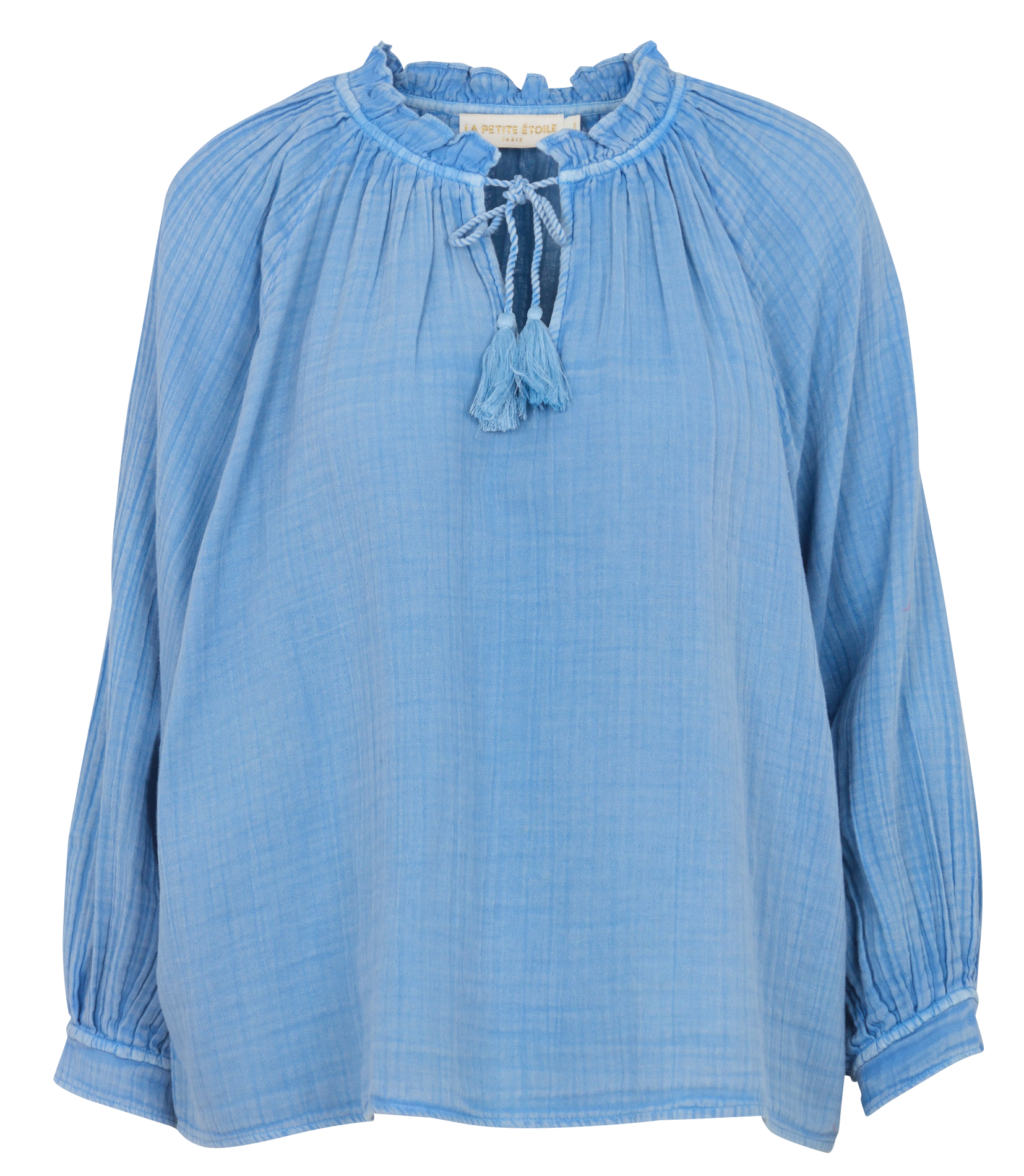 Blouse col V en coton LA PETITE ETOILE