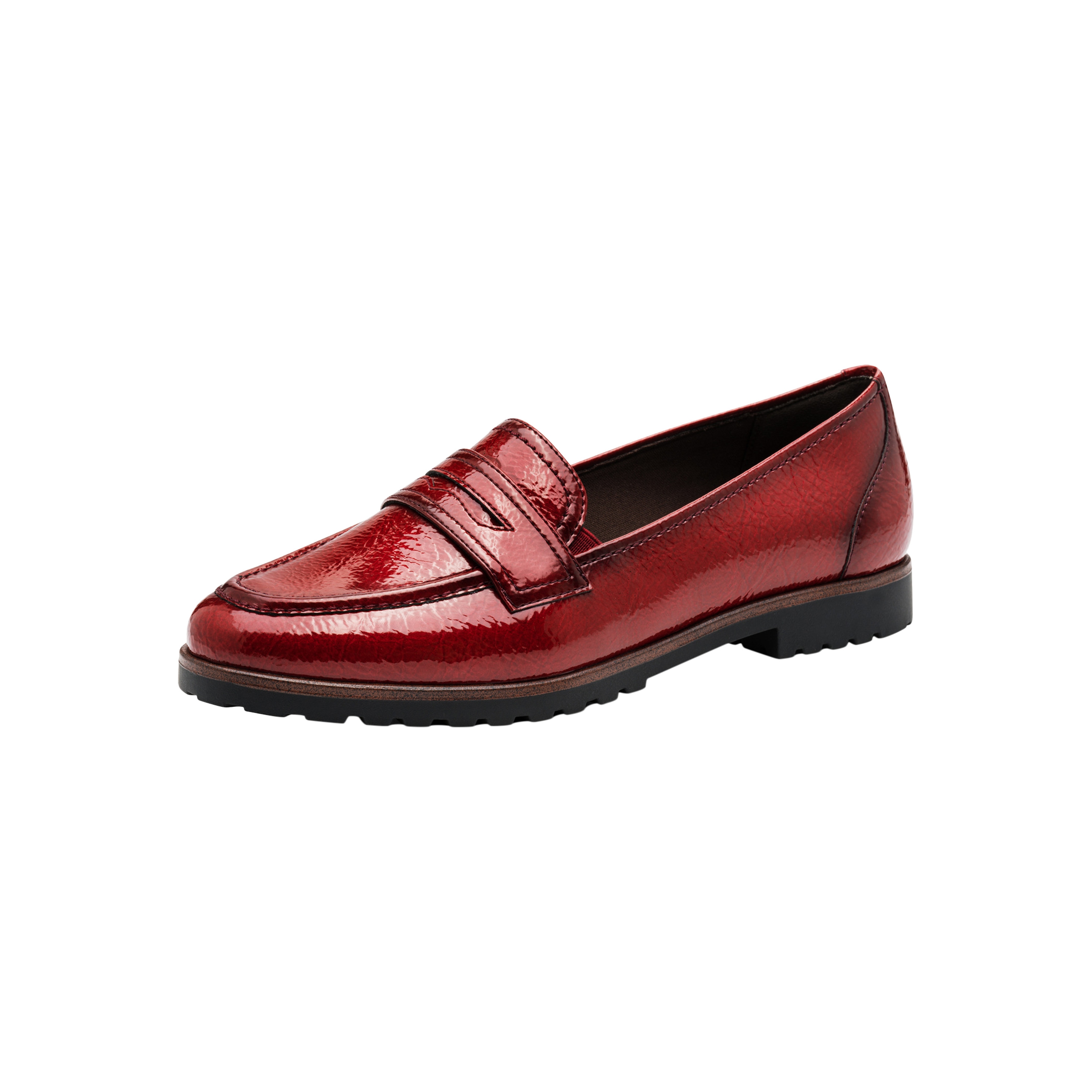 Slip-on moccasin TAMARIS Red