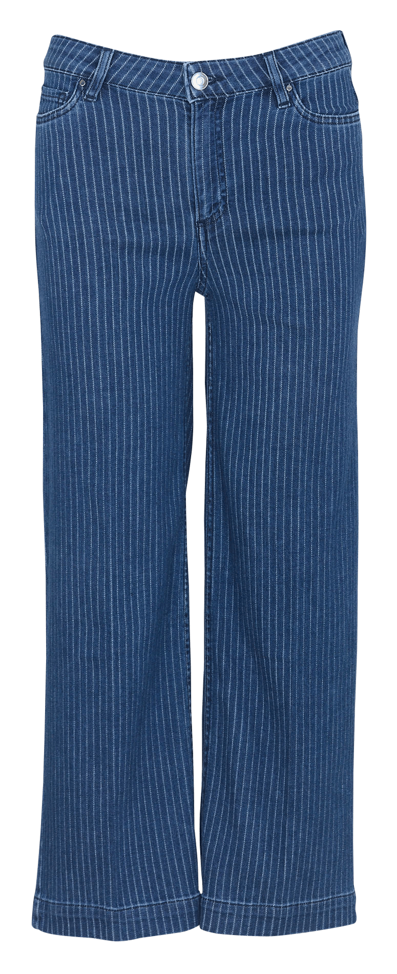 Gestreifte Straight Cut Jeans MAISON 123 Blau
