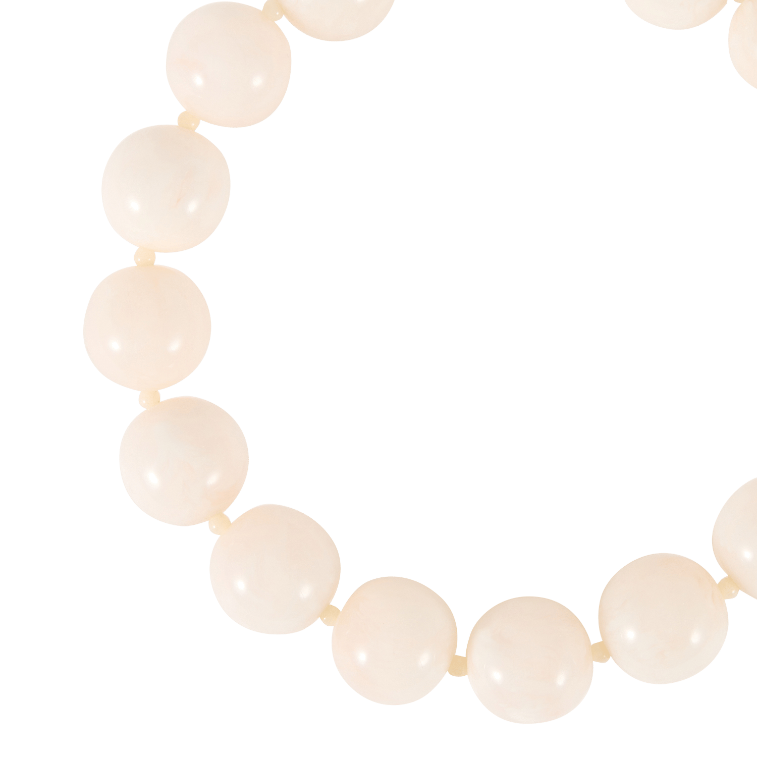 Collier à perles FEEKA Beige