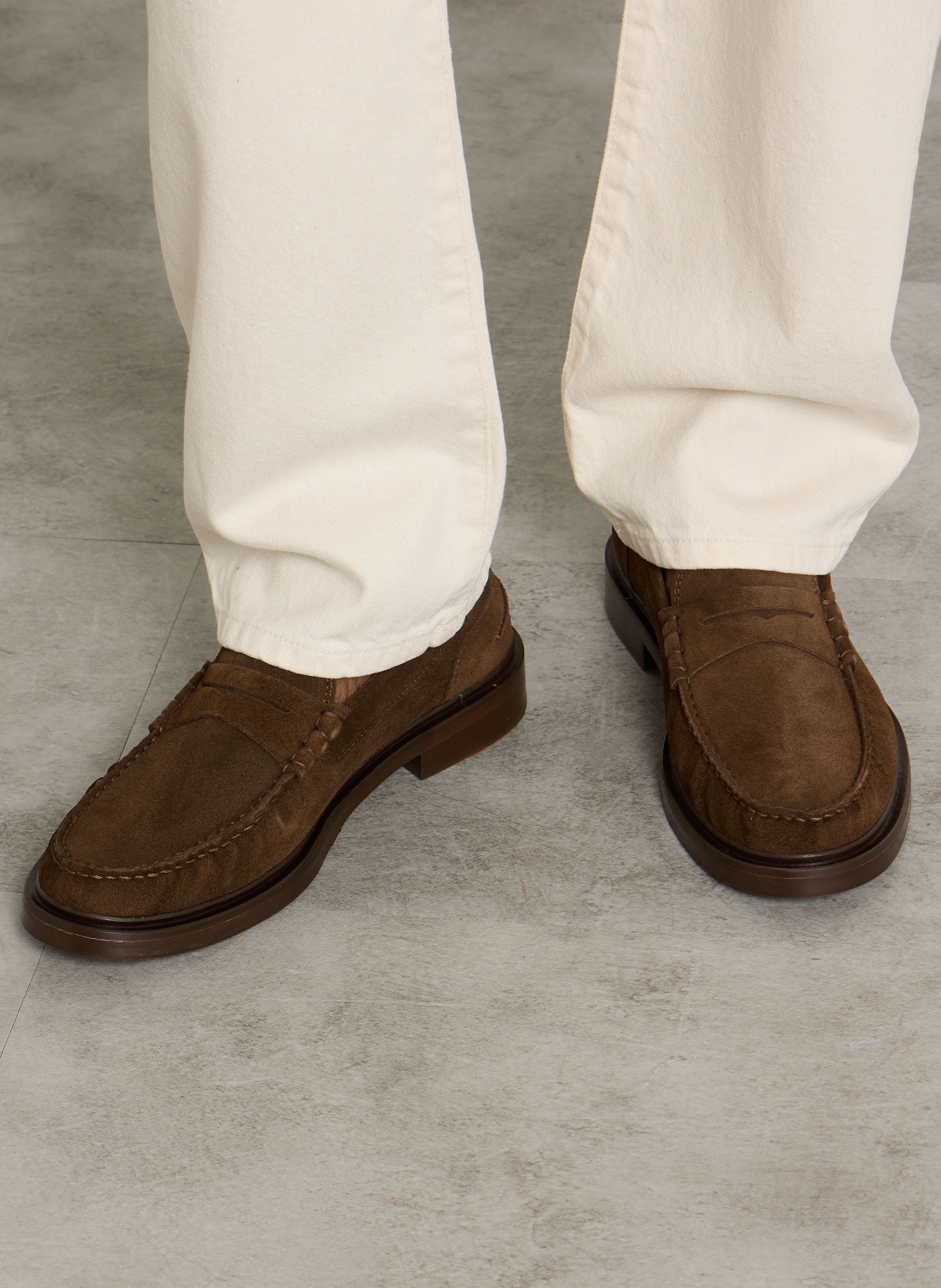 Mocassins en cuir suédé BOBBIES Marron