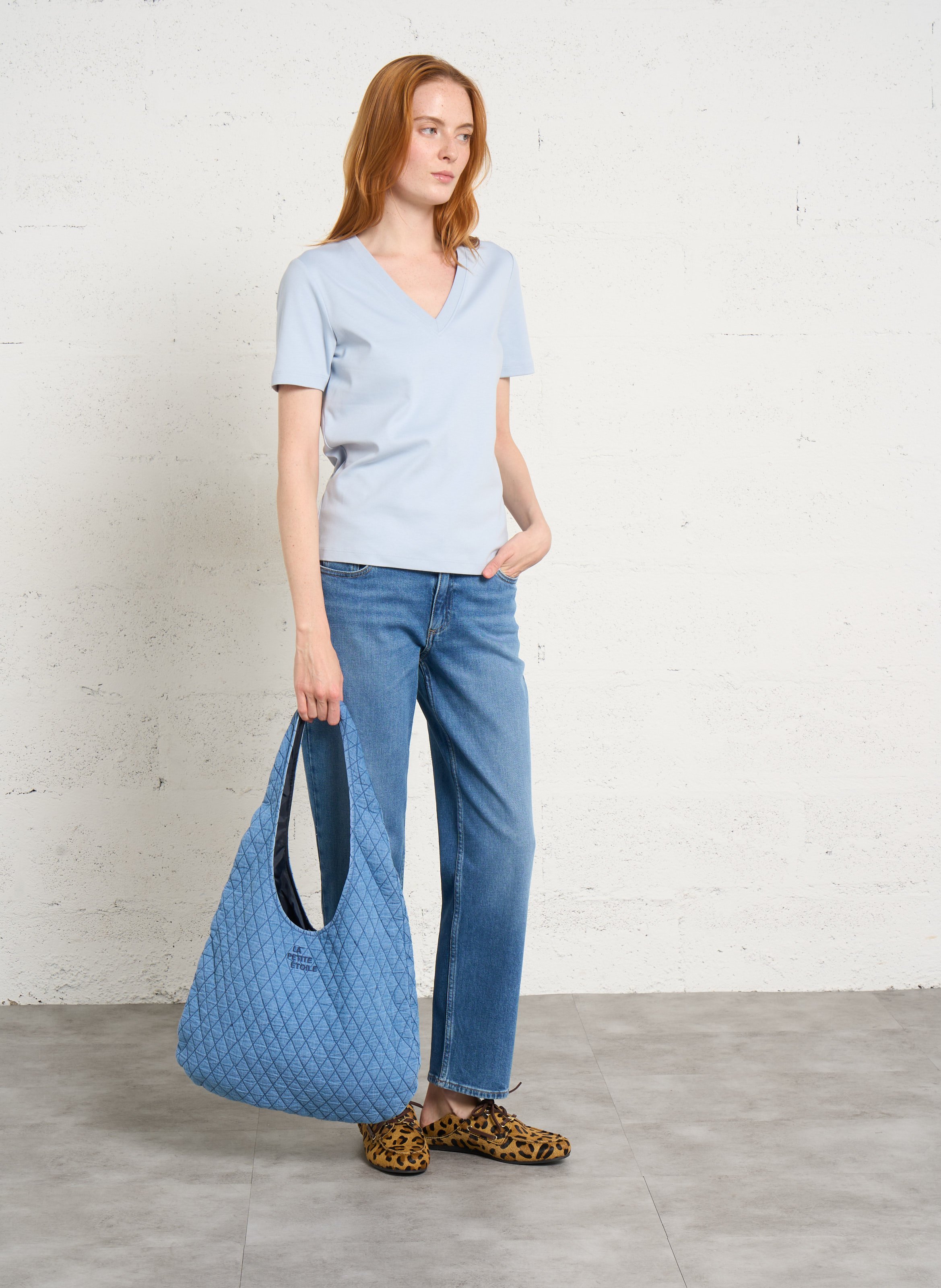 Sac shoppping en coton LA PETITE ETOILE Jean Stone