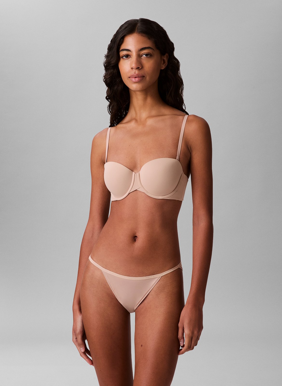 Bra with removable straps CALVIN KLEIN UNDERWEAR Brown