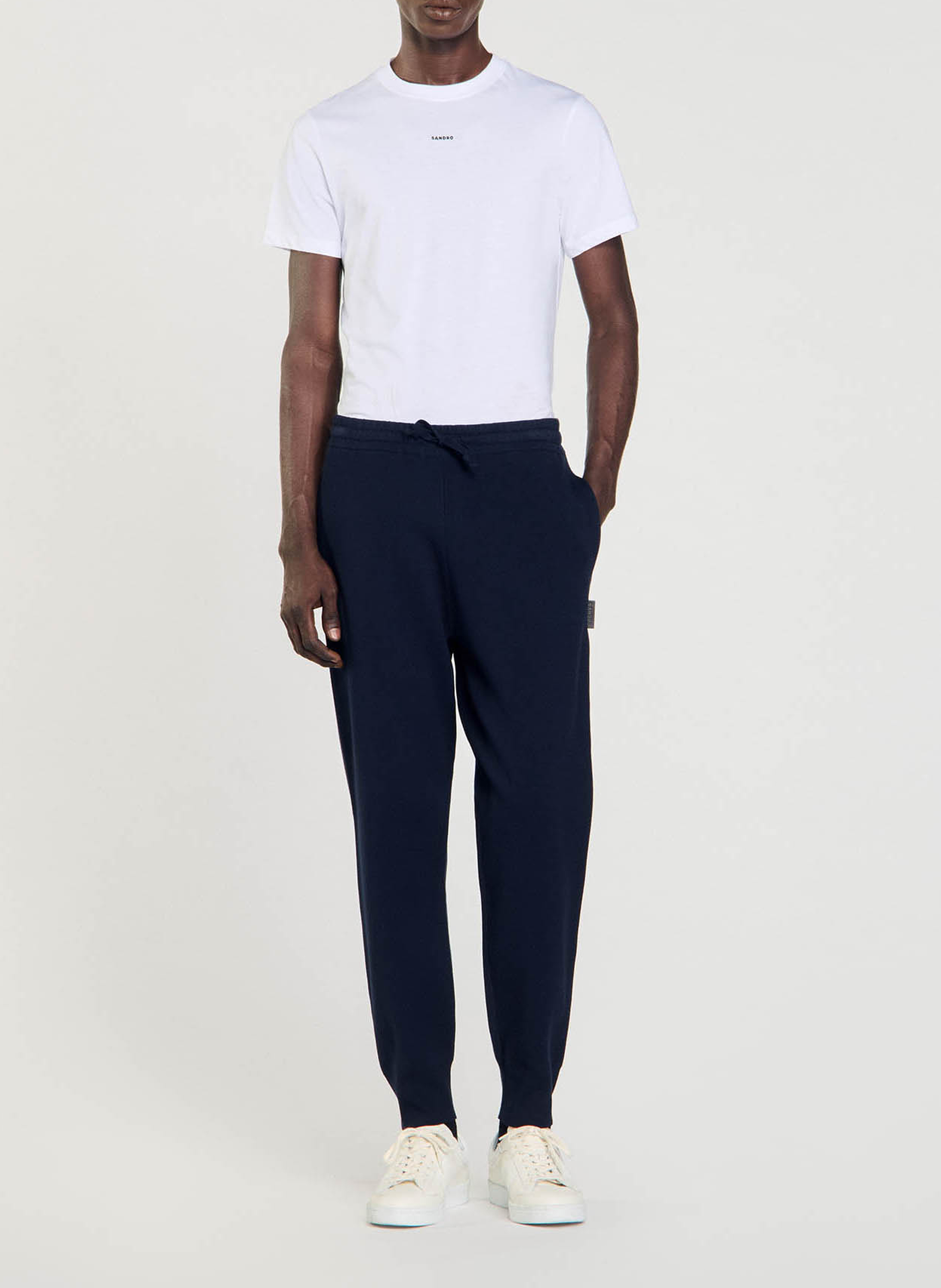 Knit track pants SANDRO Blue
