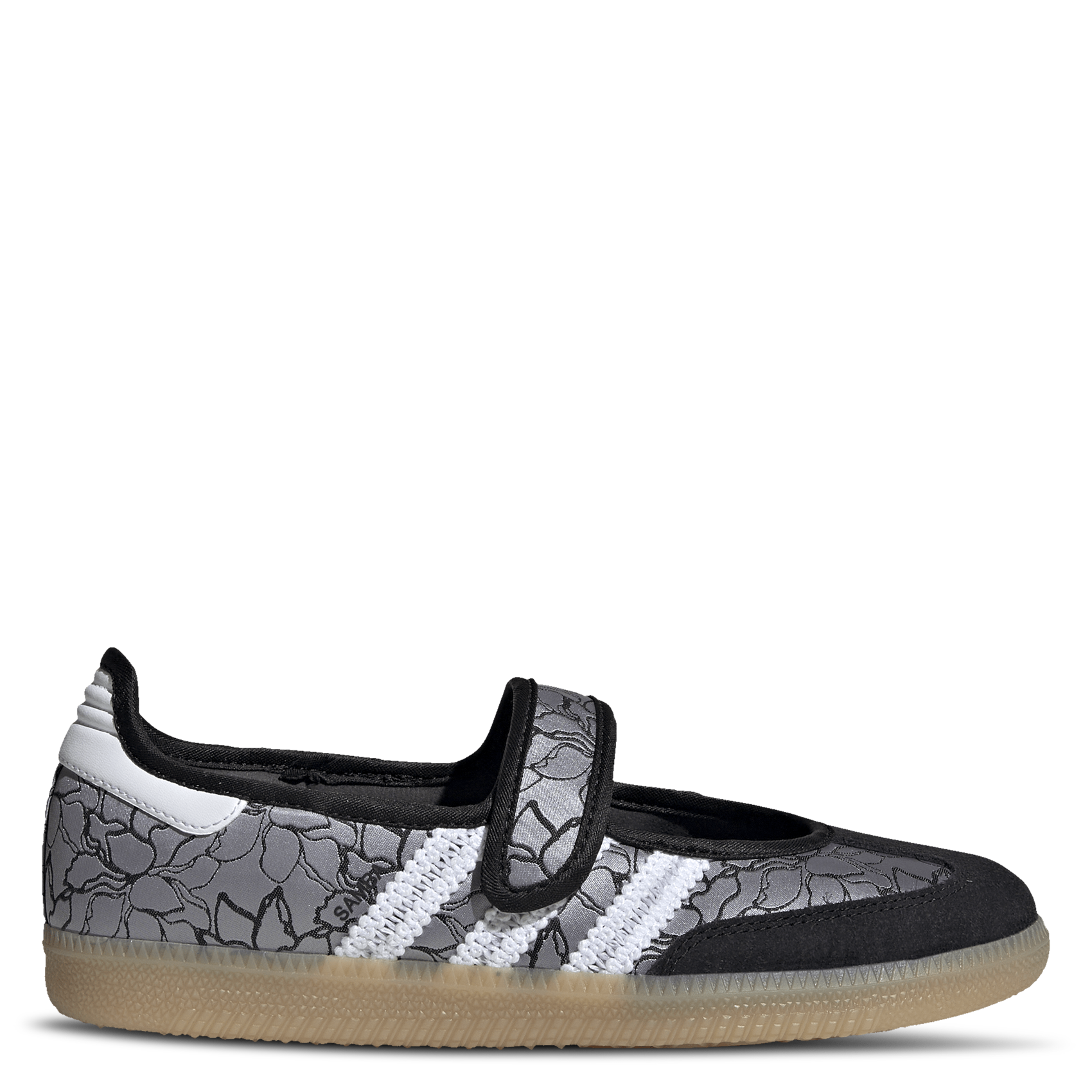 Low-top printed Velcro trainers ADIDAS Black