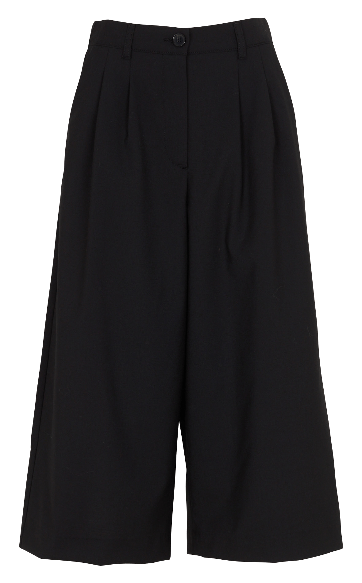 Große Bermuda-Shorts aus Wollmischung DES PETITS HAUTS Schwarz
