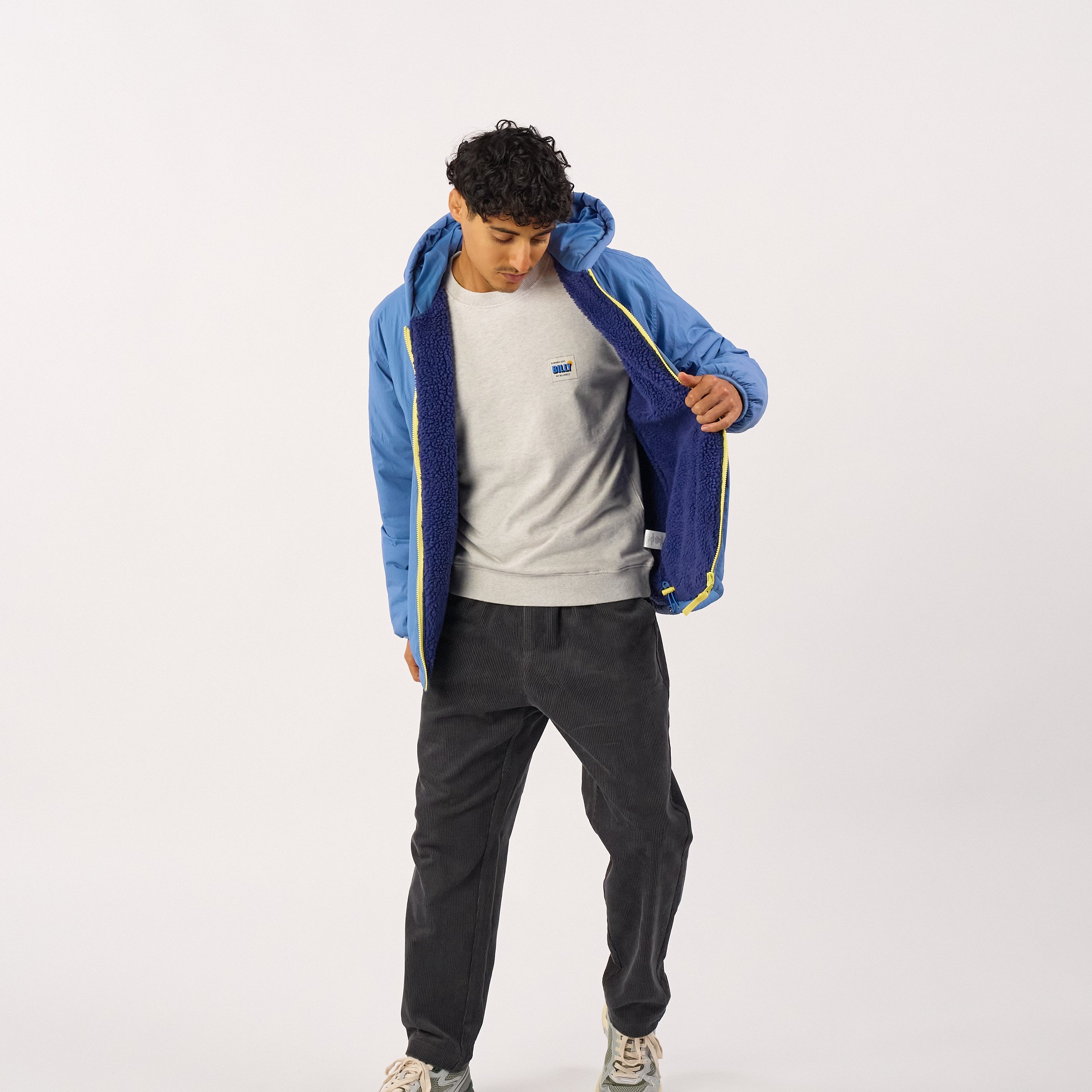 Unisex hooded parka BILLYBELT Blue
